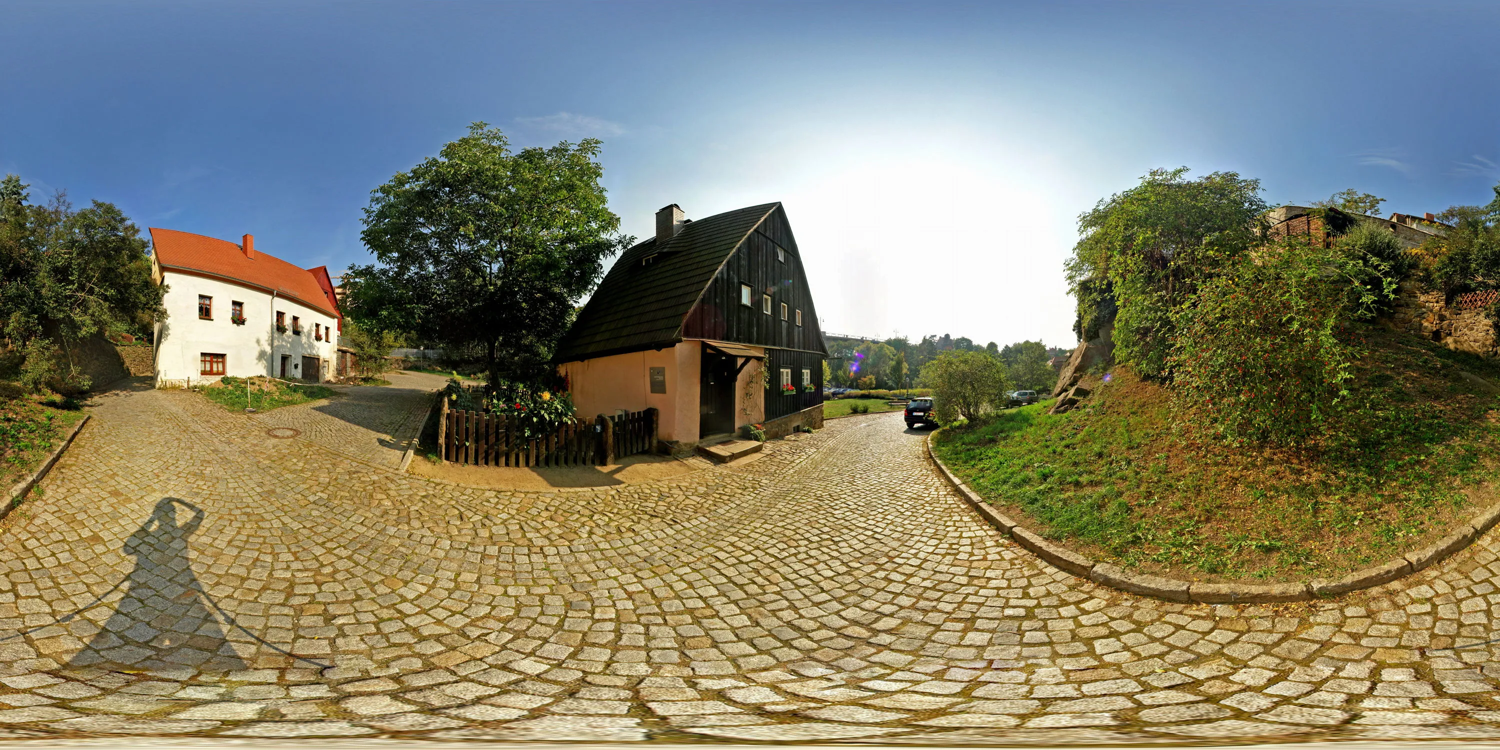 360 Grad Panorama Ansicht: Hexenhaus in Sommer 06