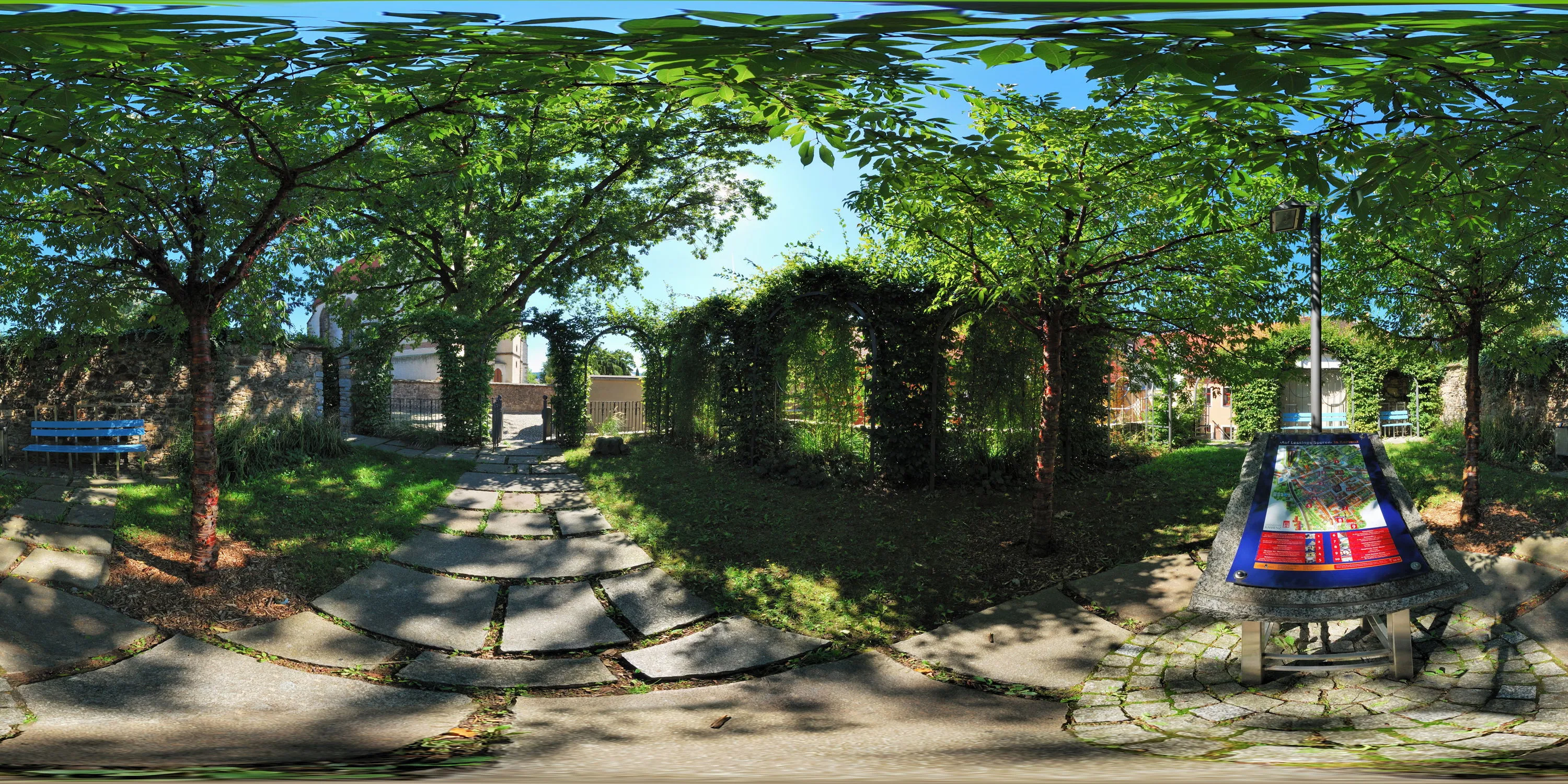 360 Grad Panorama Ansicht: Lessinggedenkstätte in Kamenz