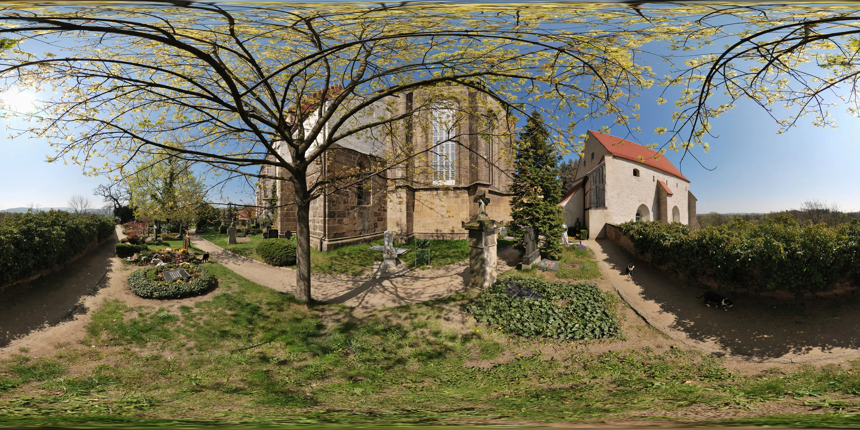 360 Grad Panorama Ansicht: Katechismuskirche in Kamenz