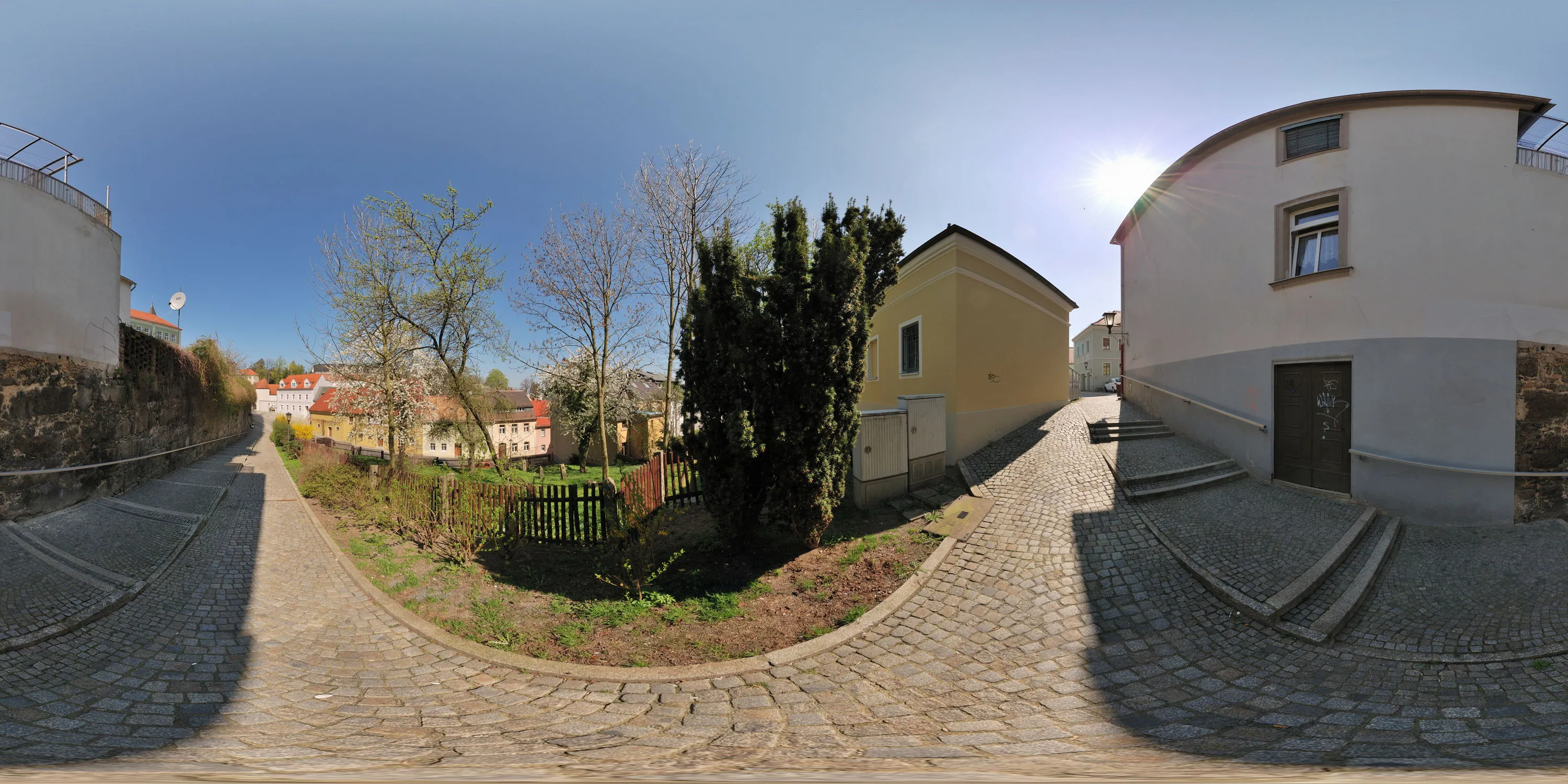 360 Grad Panorama Ansicht: Mönchsmauer in Kamenz