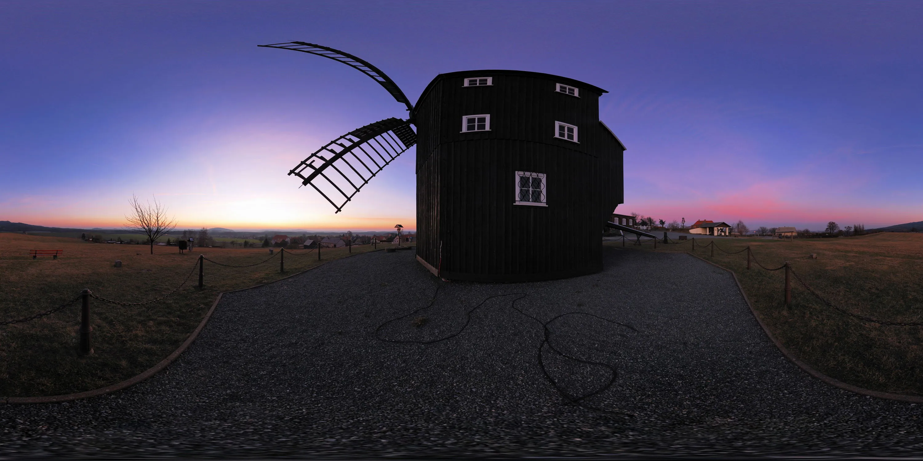 360 Grad Panorama Ansicht: Bockwindmühle in Kottmarsdorf