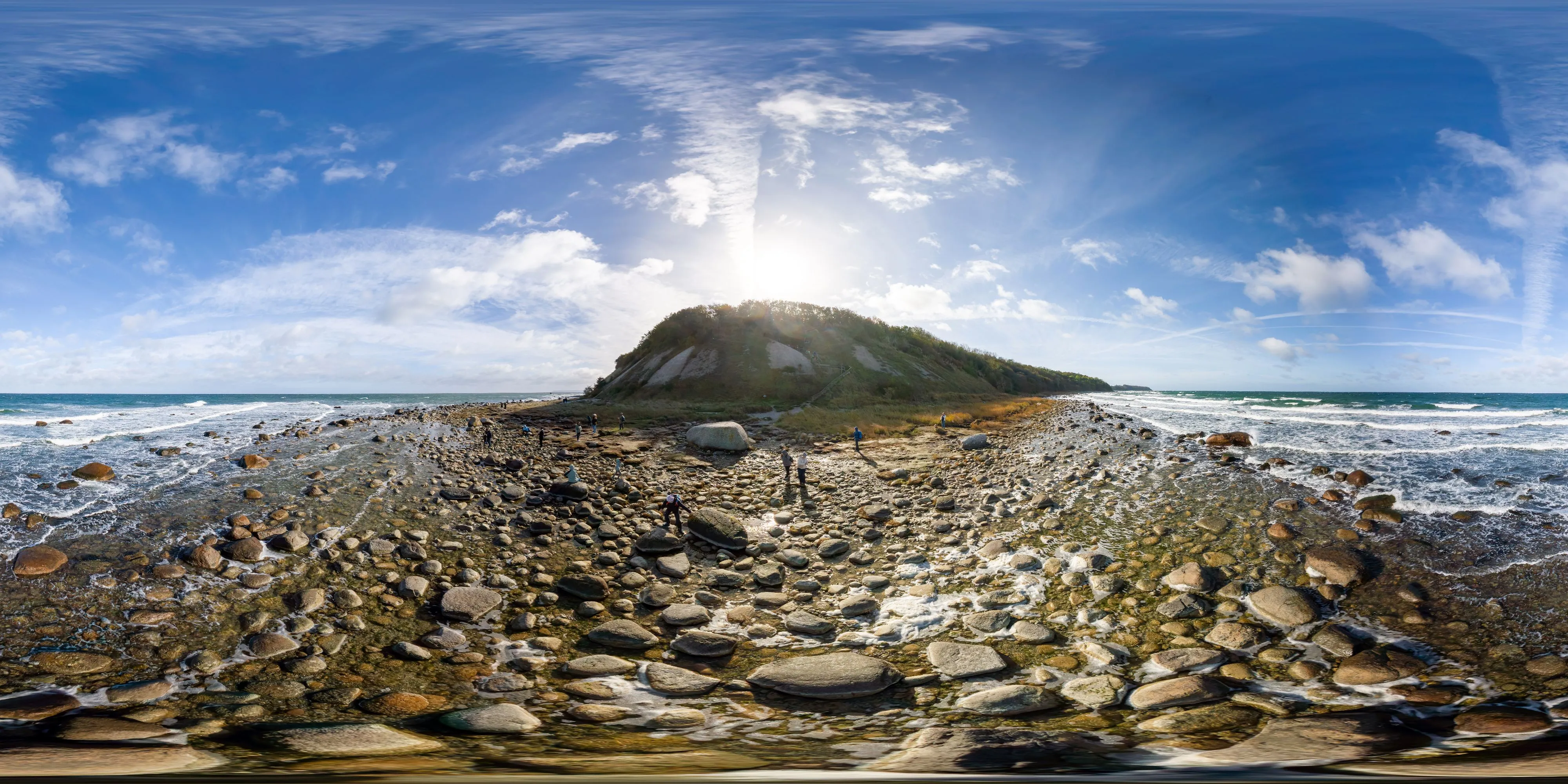 360° Panorama Ansicht: Gellort - der nördlichste Punkt Rügens