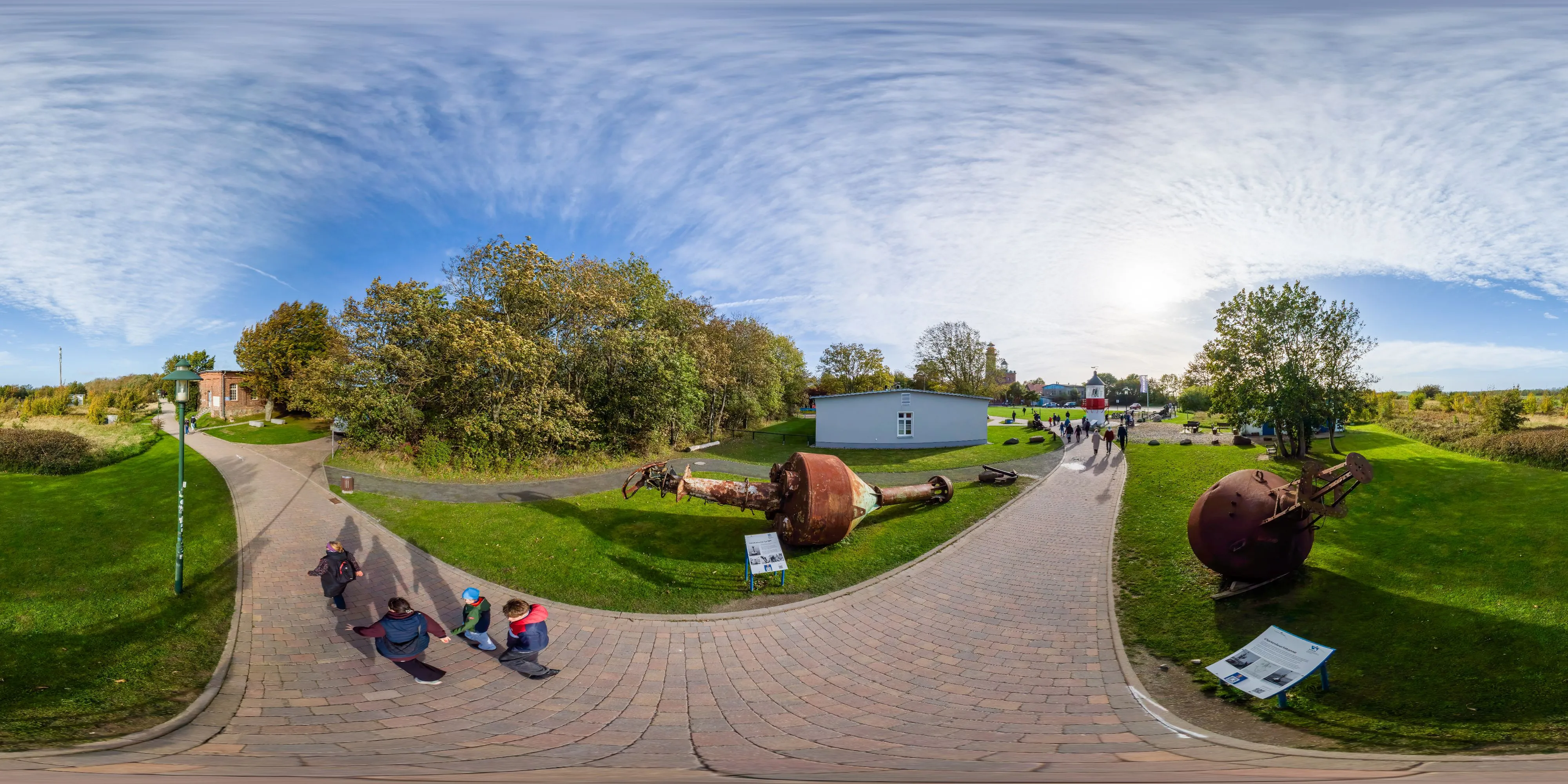 360° Panorama Ansicht: Glockenleuchttonne und Tiefseetonne