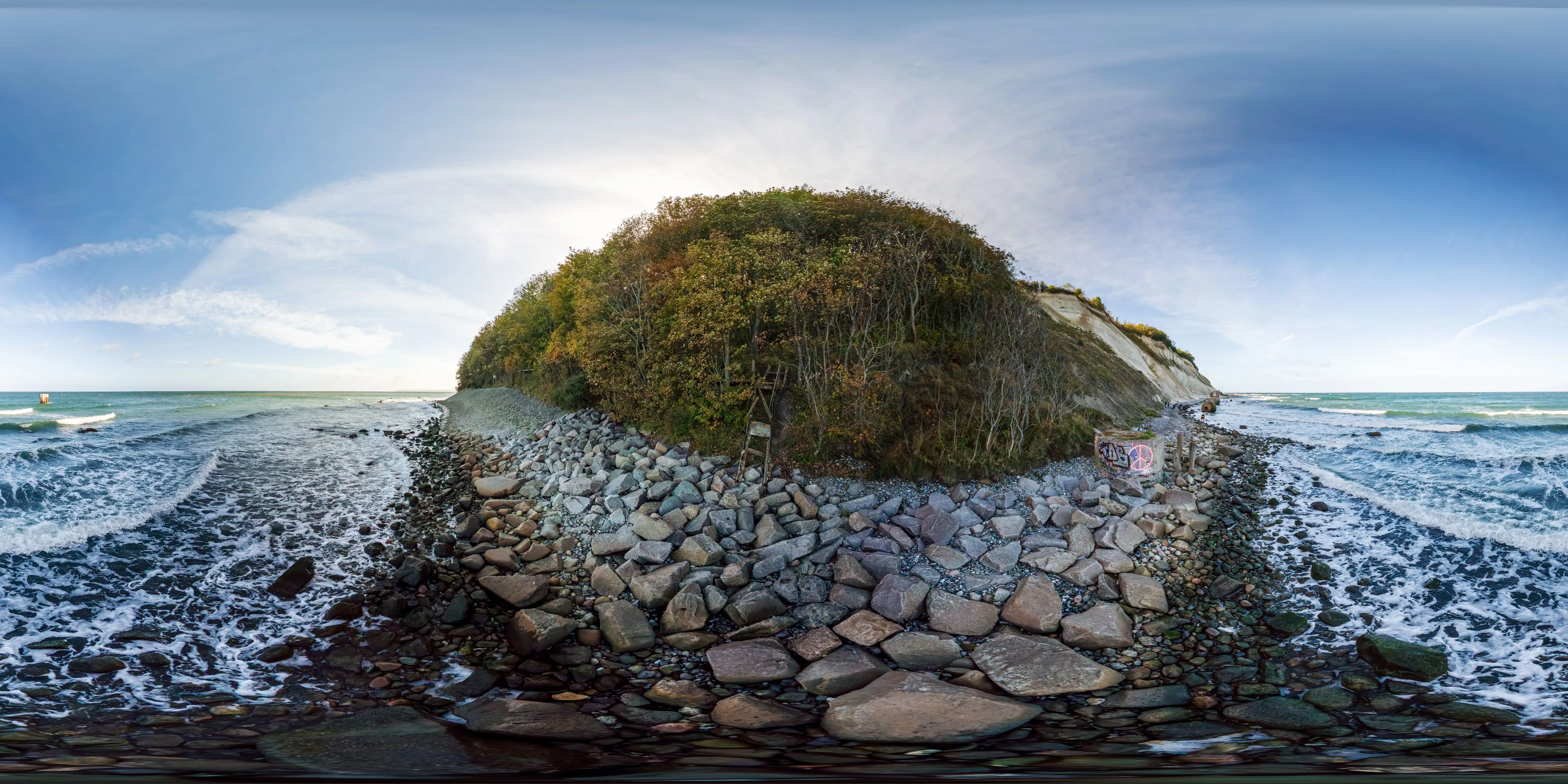 360° Panorama Ansicht: Ruine der Königstreppe