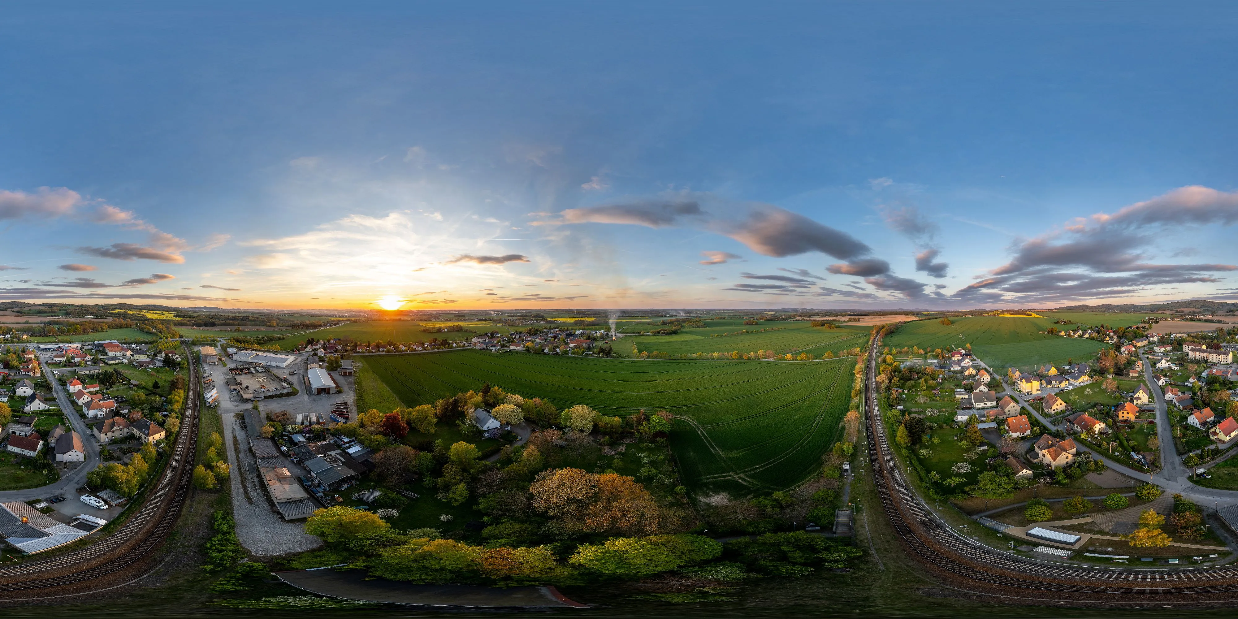 360 Grad Panorama Ansicht: Kubschütz in Oberlausitz