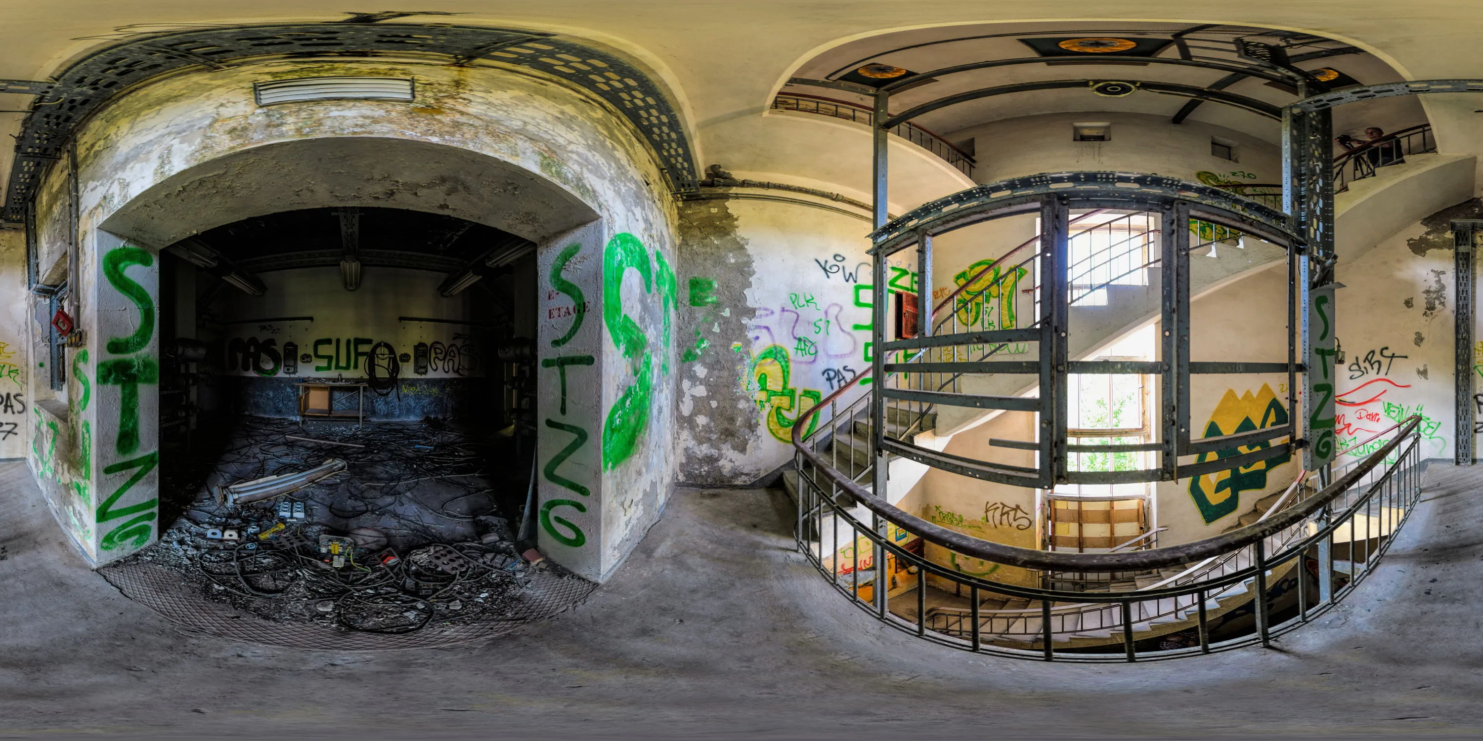 360 Grad Panorama Ansicht: Kühlhaus - Treppenhaus in Görlitz