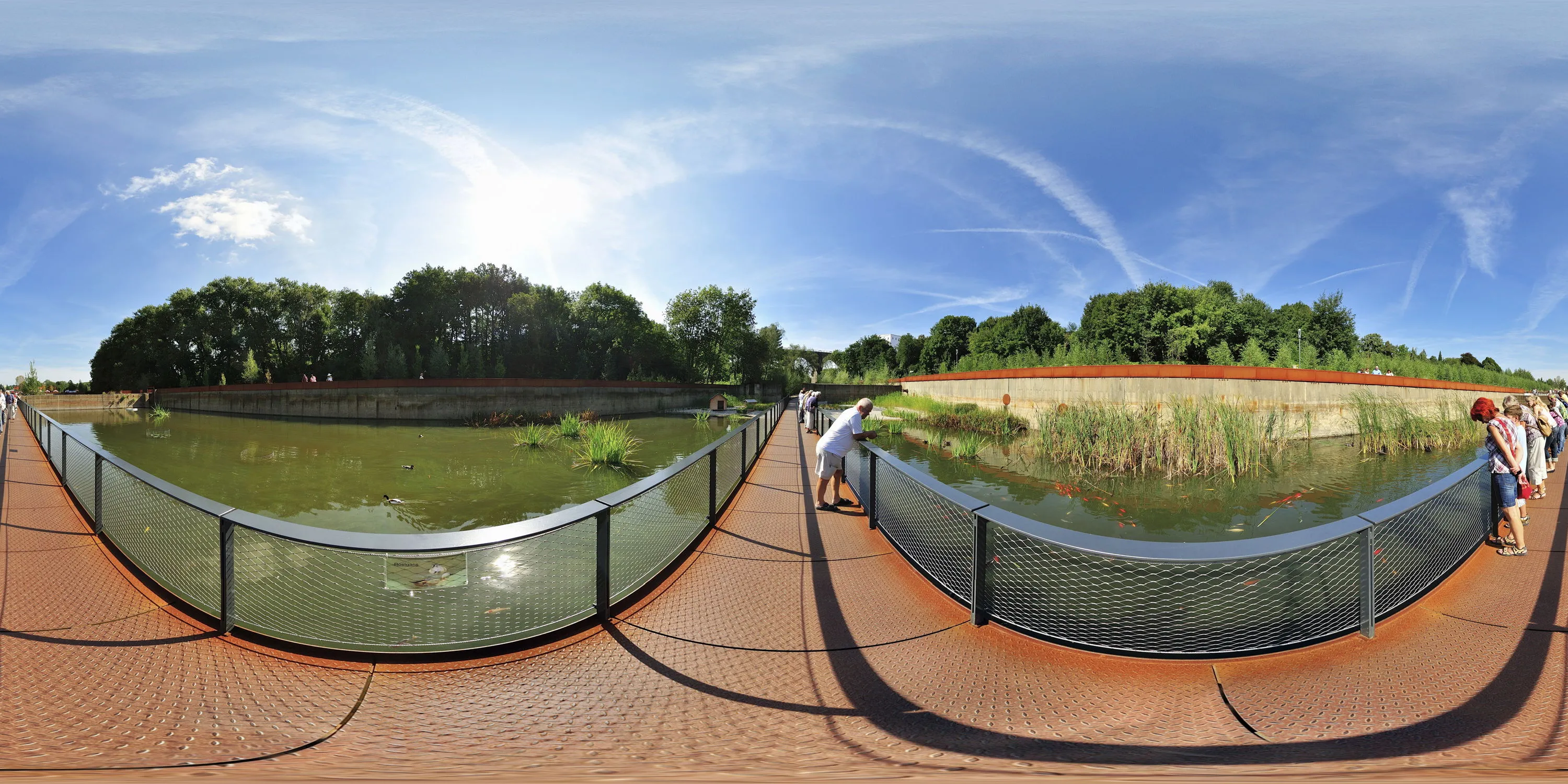 360 Grad Panorama Ansicht: Setzgärten in 6. Sächsische Landesgartenschau in Löbau