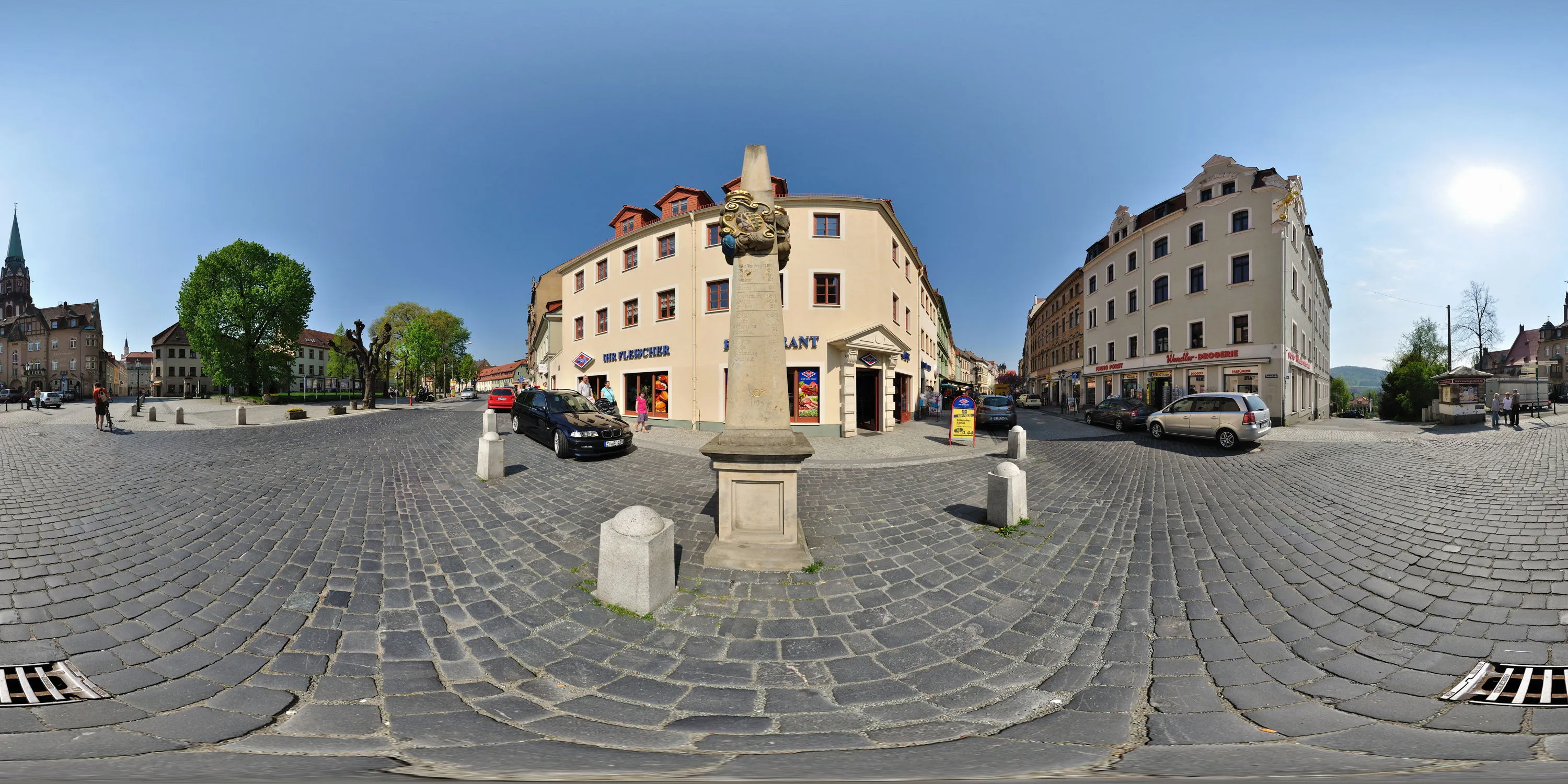 360 Grad Panorama Ansicht: Bahnhofstraße in Löbau