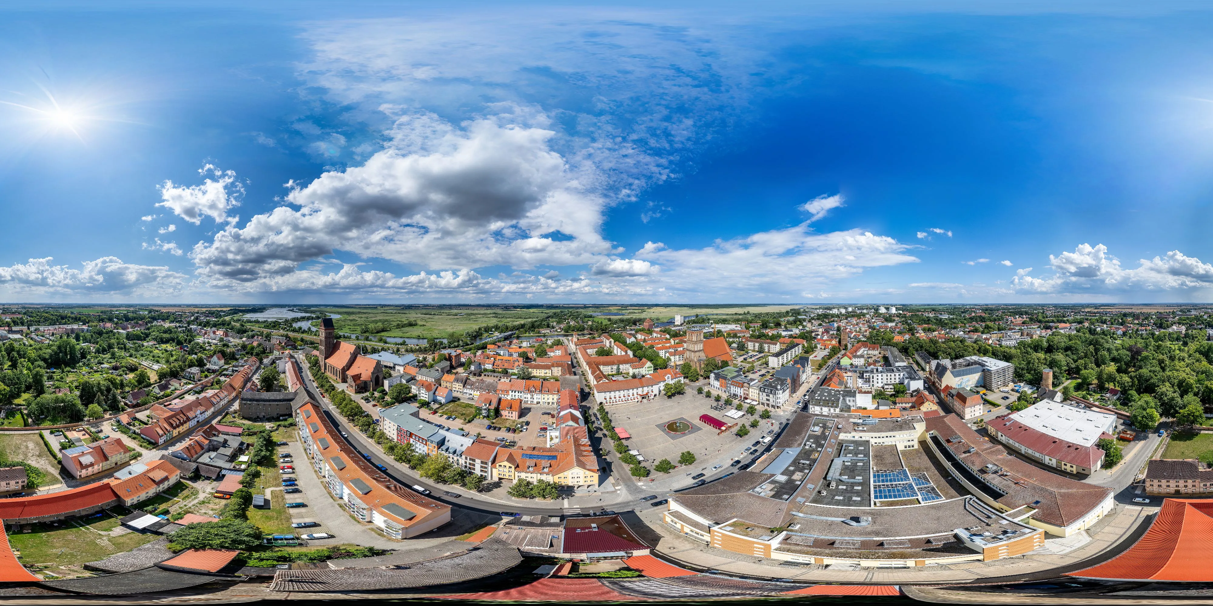 360 Grad Panorama Ansicht: Anklam in Mecklenburg-Vorpommern