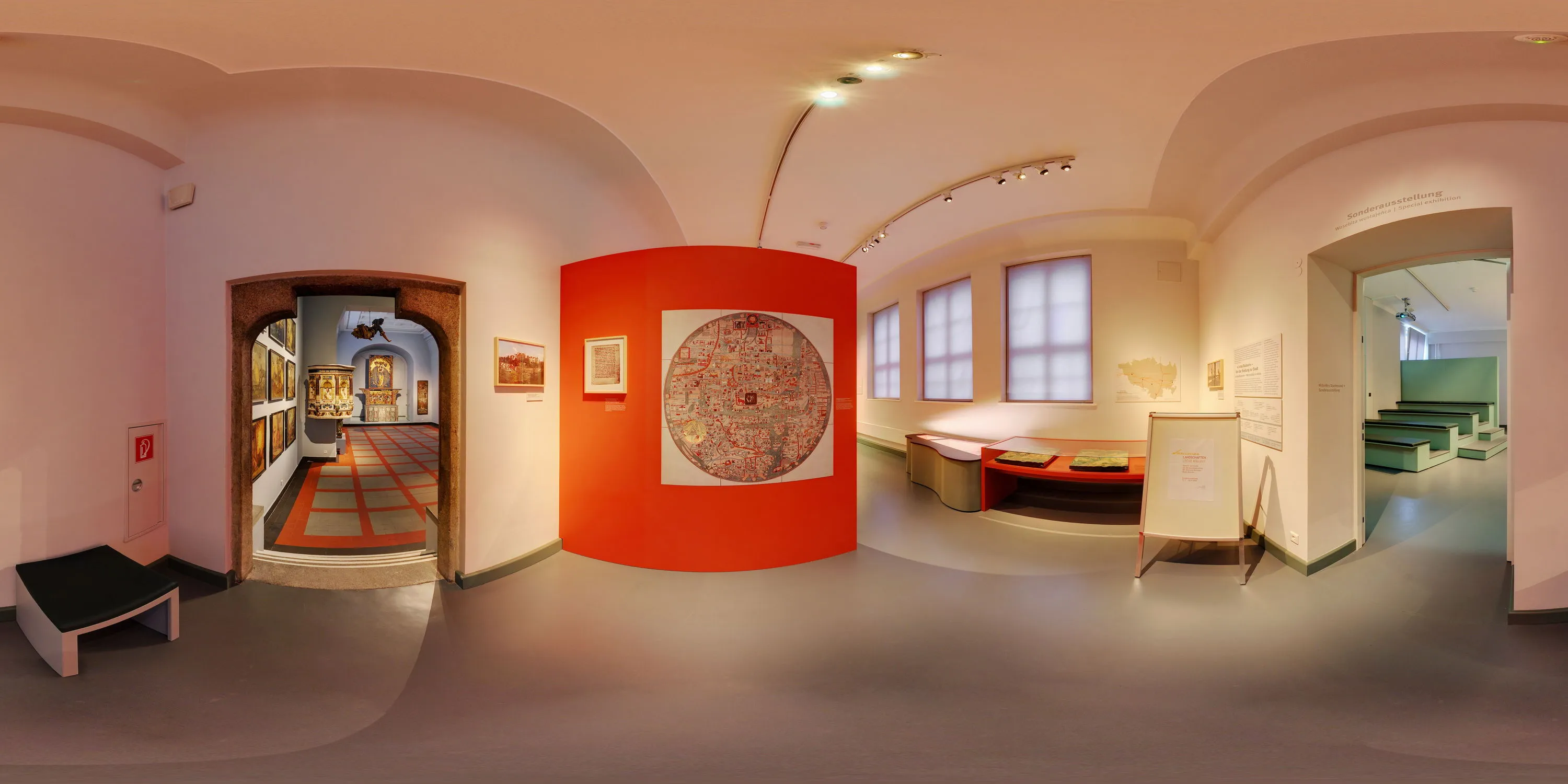 360 Grad Panorama Ansicht: Von der Siedlung zur Stadt in Museum Bautzen