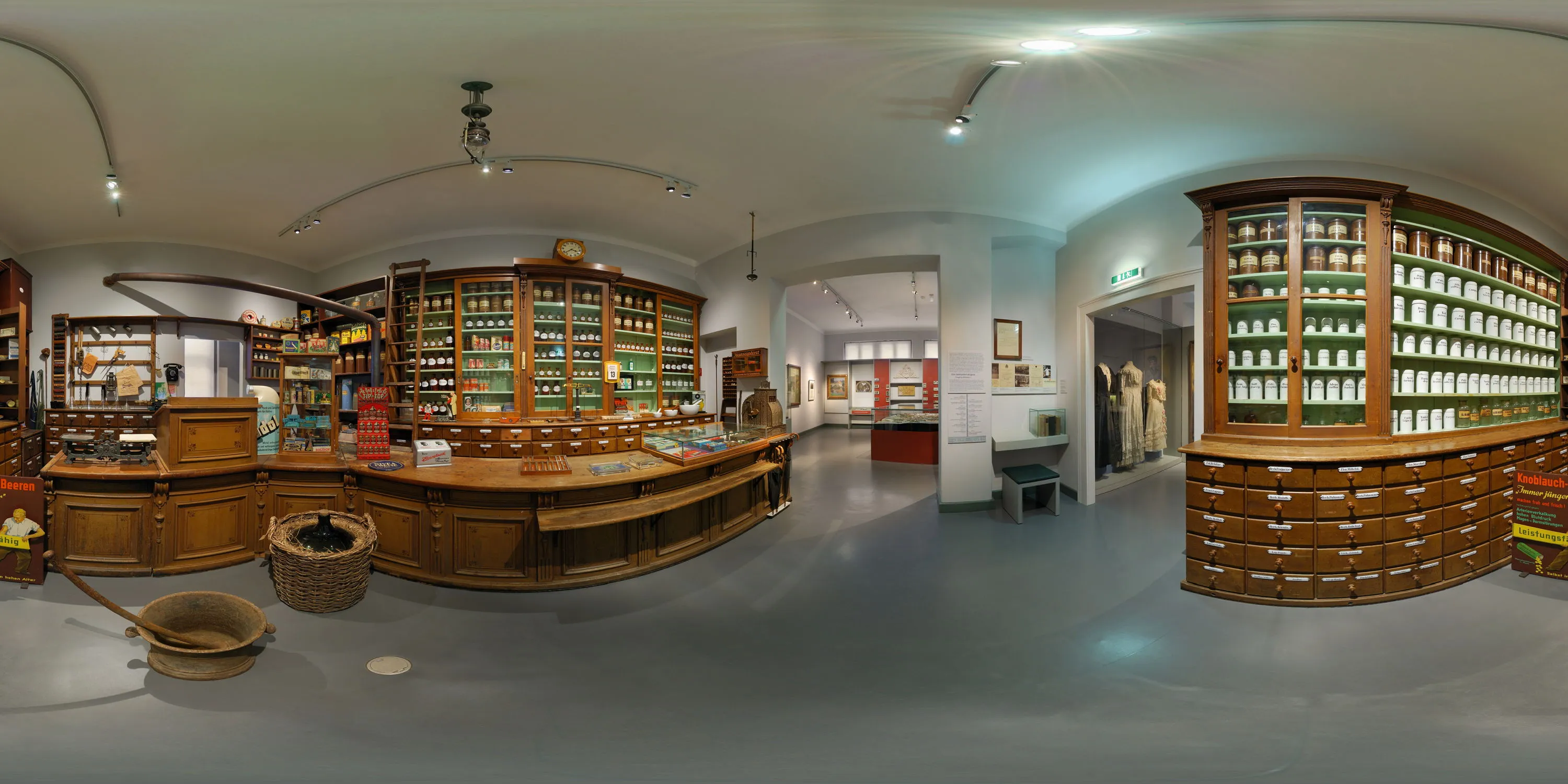 360 Grad Panorama Ansicht: Drogerie Miersch in Museum Bautzen