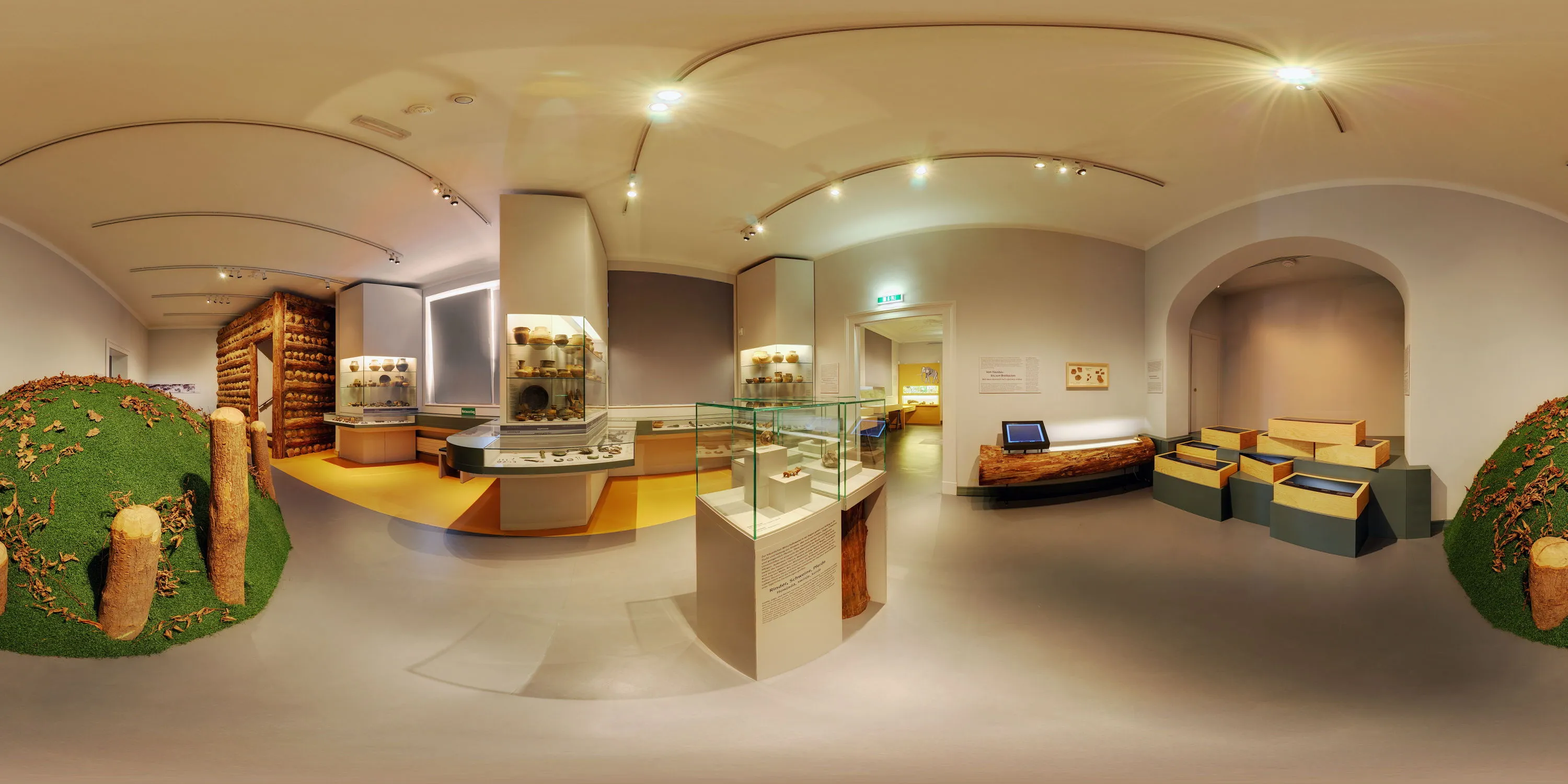 360 Grad Panorama Ansicht: Vom Brot backen bis zum Hausbau in Museum Bautzen