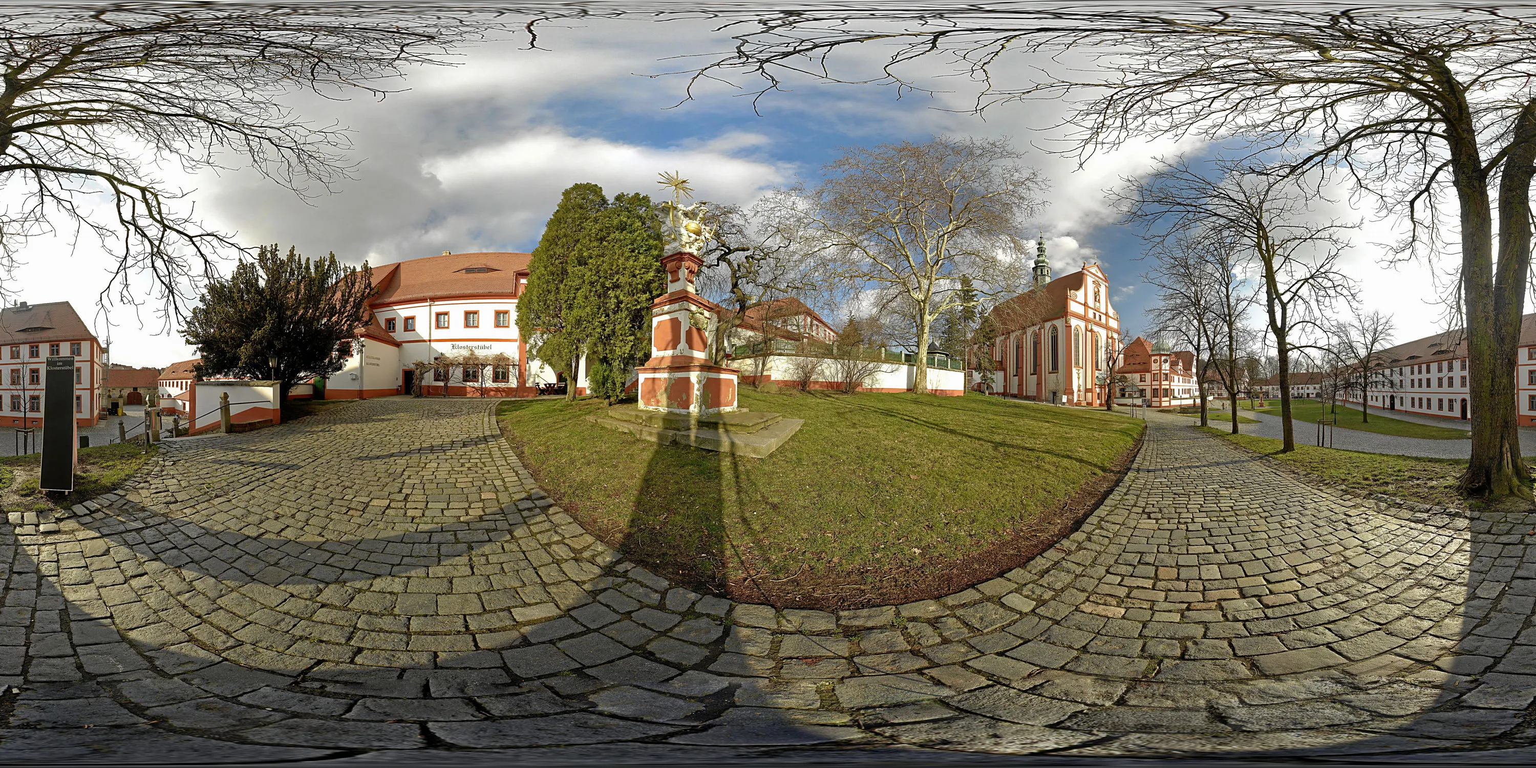 360 Grad Panorama Ansicht: Zisterzienser Kloster St. Marienstern 2 in Panschwitz-Kuckau