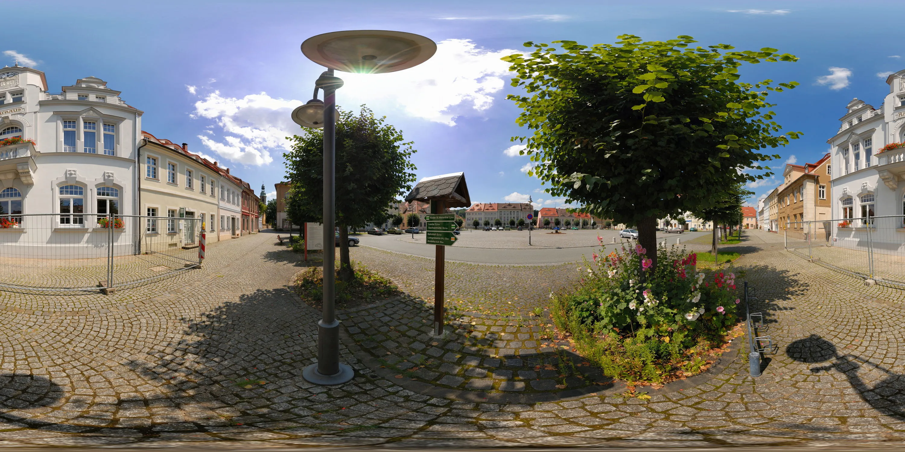 360 Grad Panorama Ansicht: Marktplatz in Ostritz