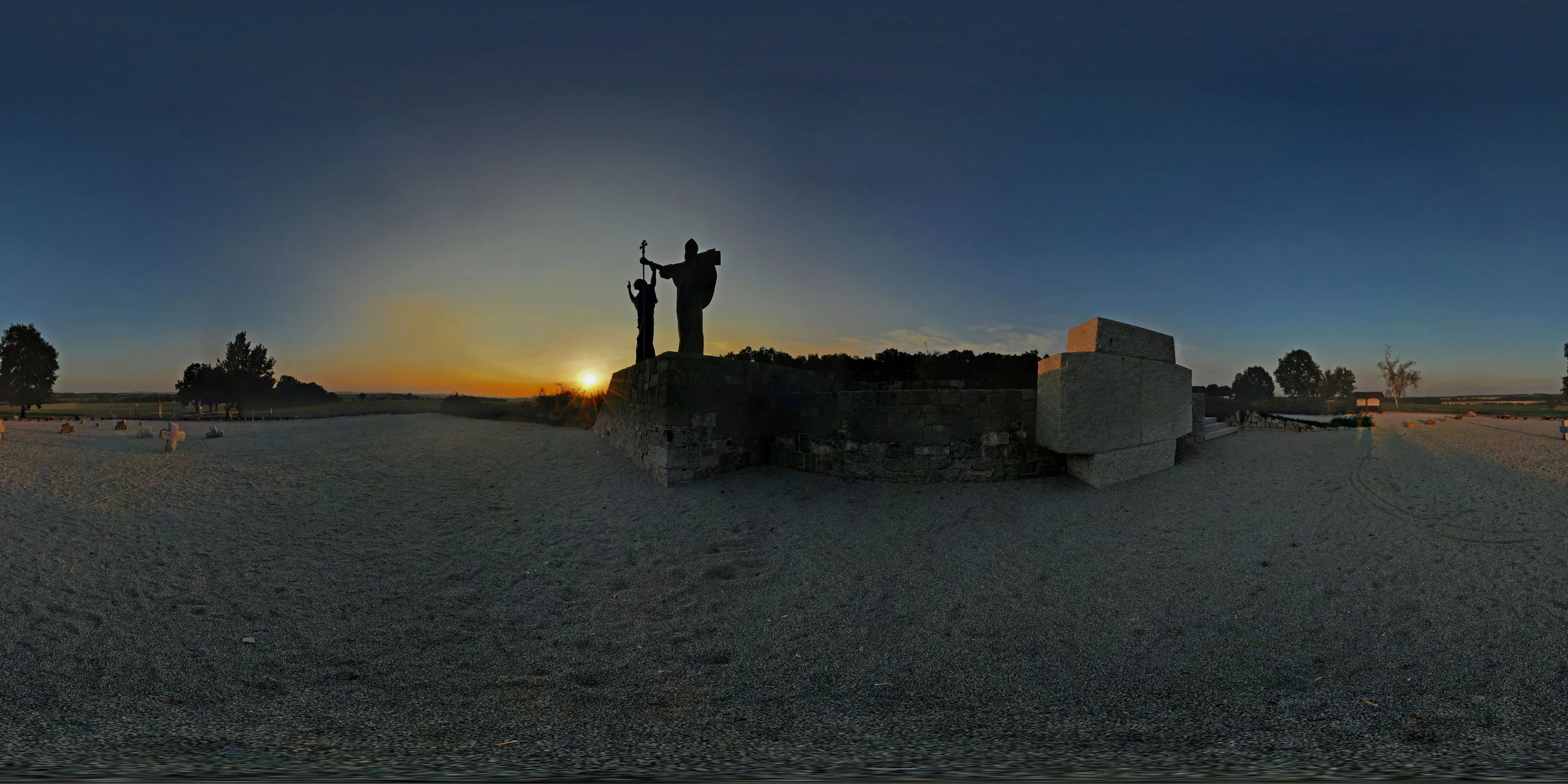 360 Grad Panorama Ansicht: Milleniumsdenkmal in Schmochtitz