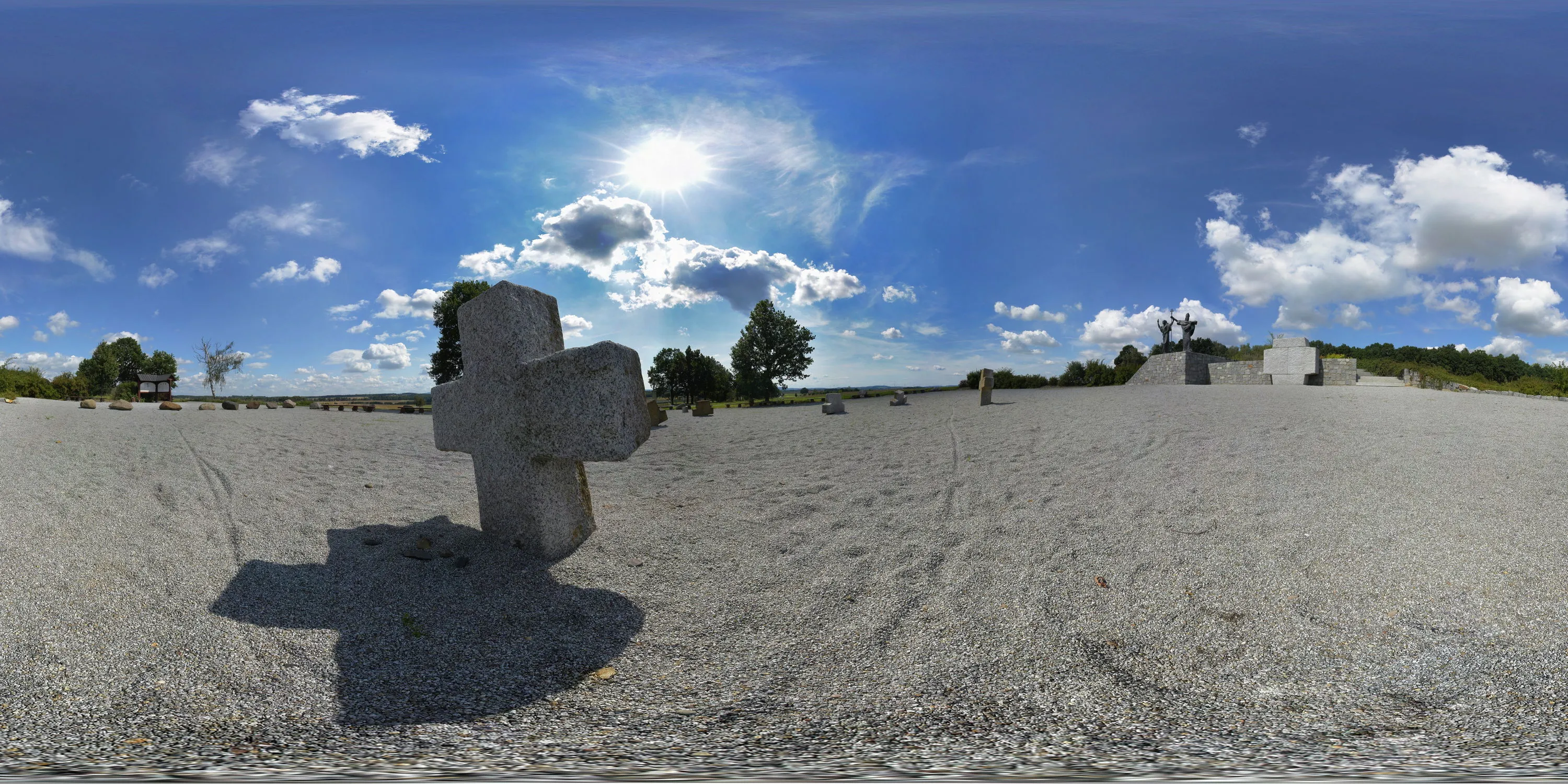 360 Grad Panorama Ansicht: Milleniumsdenkmal in Schmochtitz