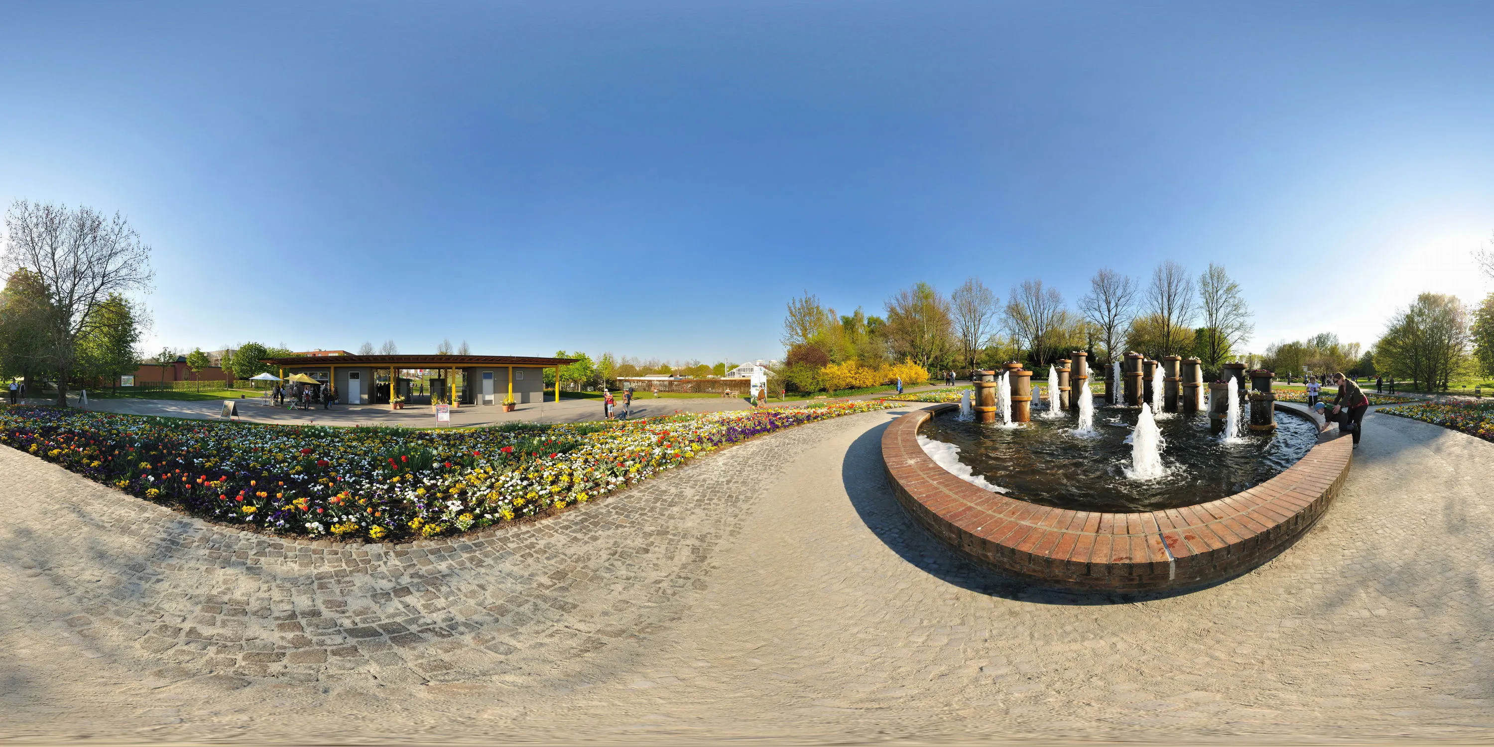 360 Grad Panorama Ansicht: Eingangsbereich in Erholungspark Marzahn