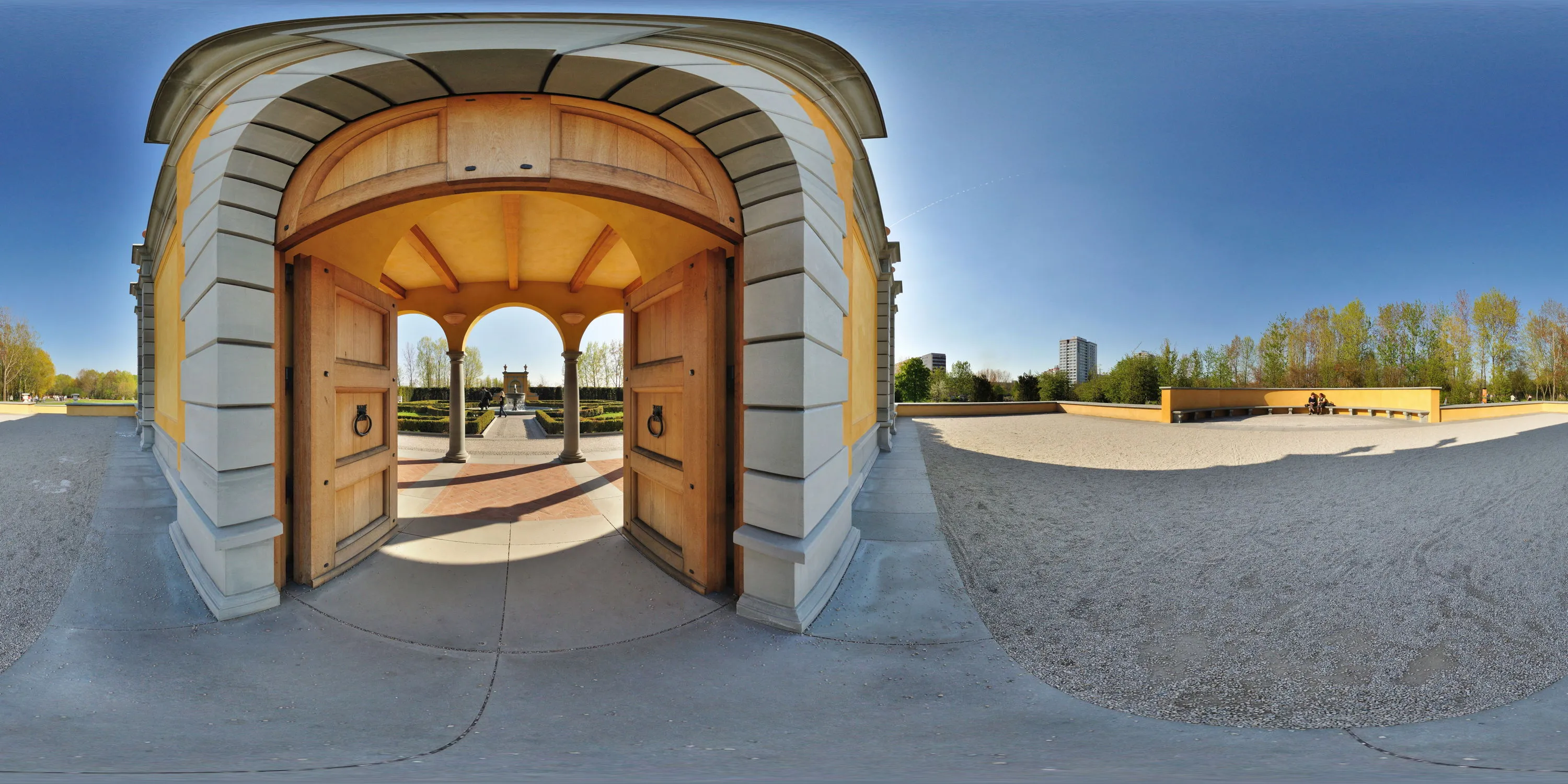 360 Grad Panorama Ansicht: Italienischer Garten 1 in Erholungspark Marzahn