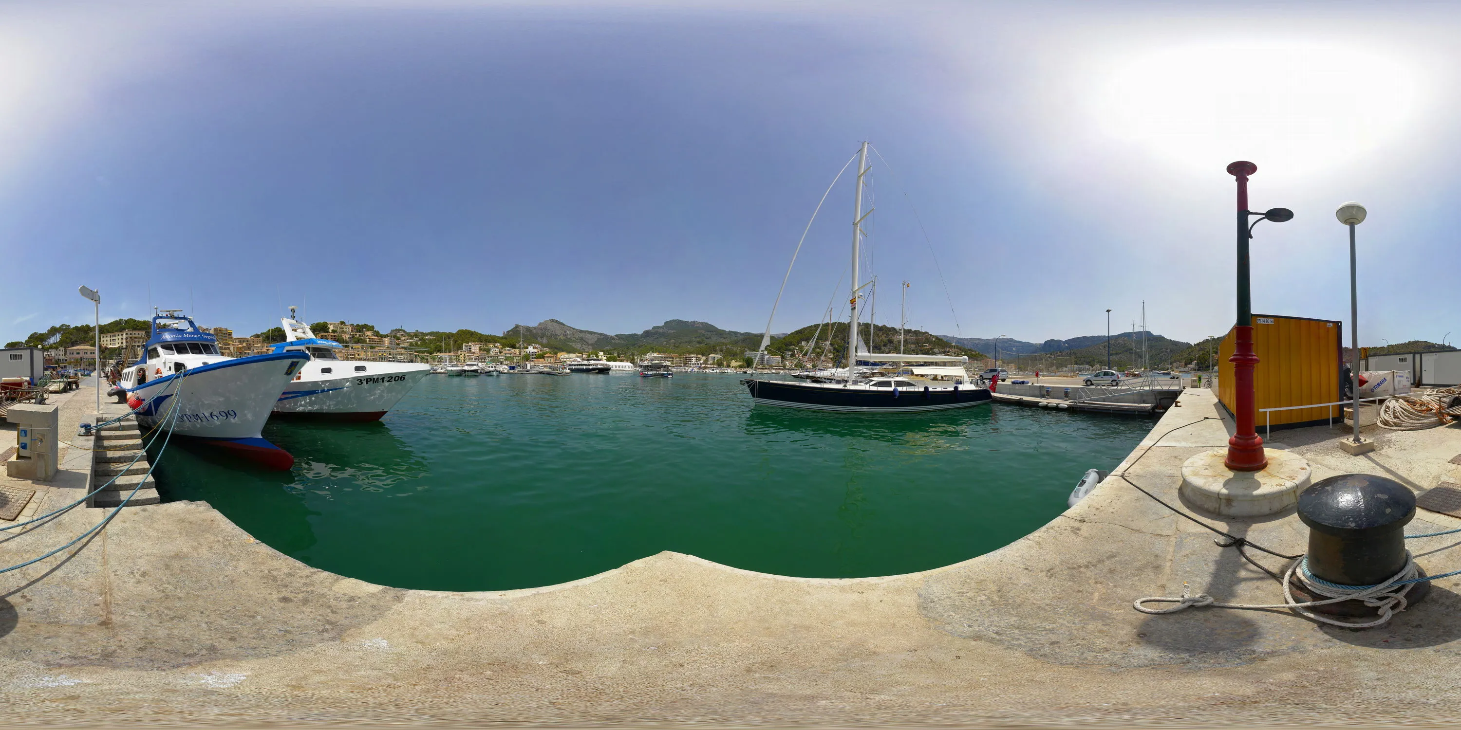 360 Grad Panorama Ansicht: Port Soller in Mallorca