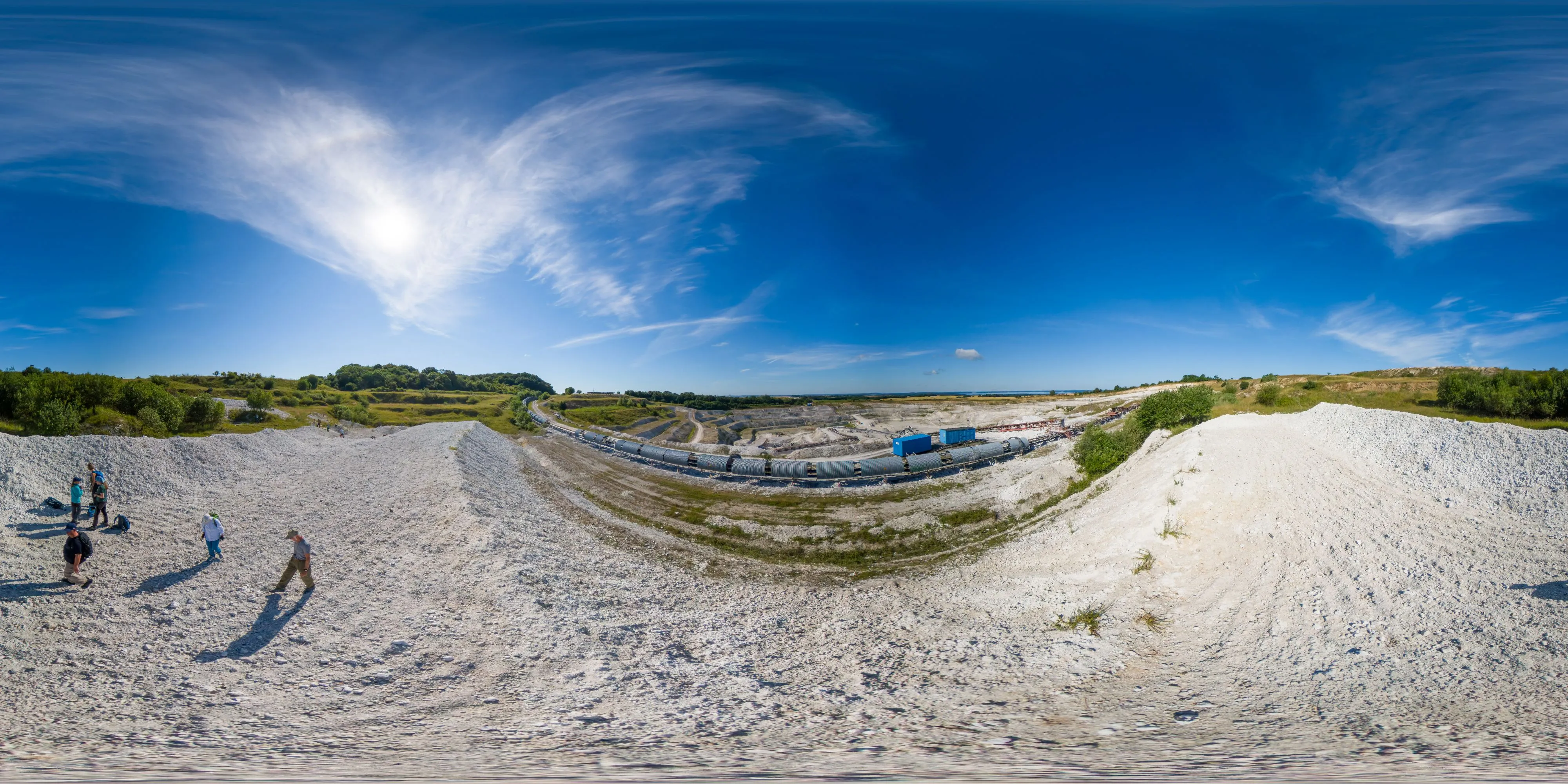 360° Panorama Ansicht: Kreide-Tagebau Promoisel