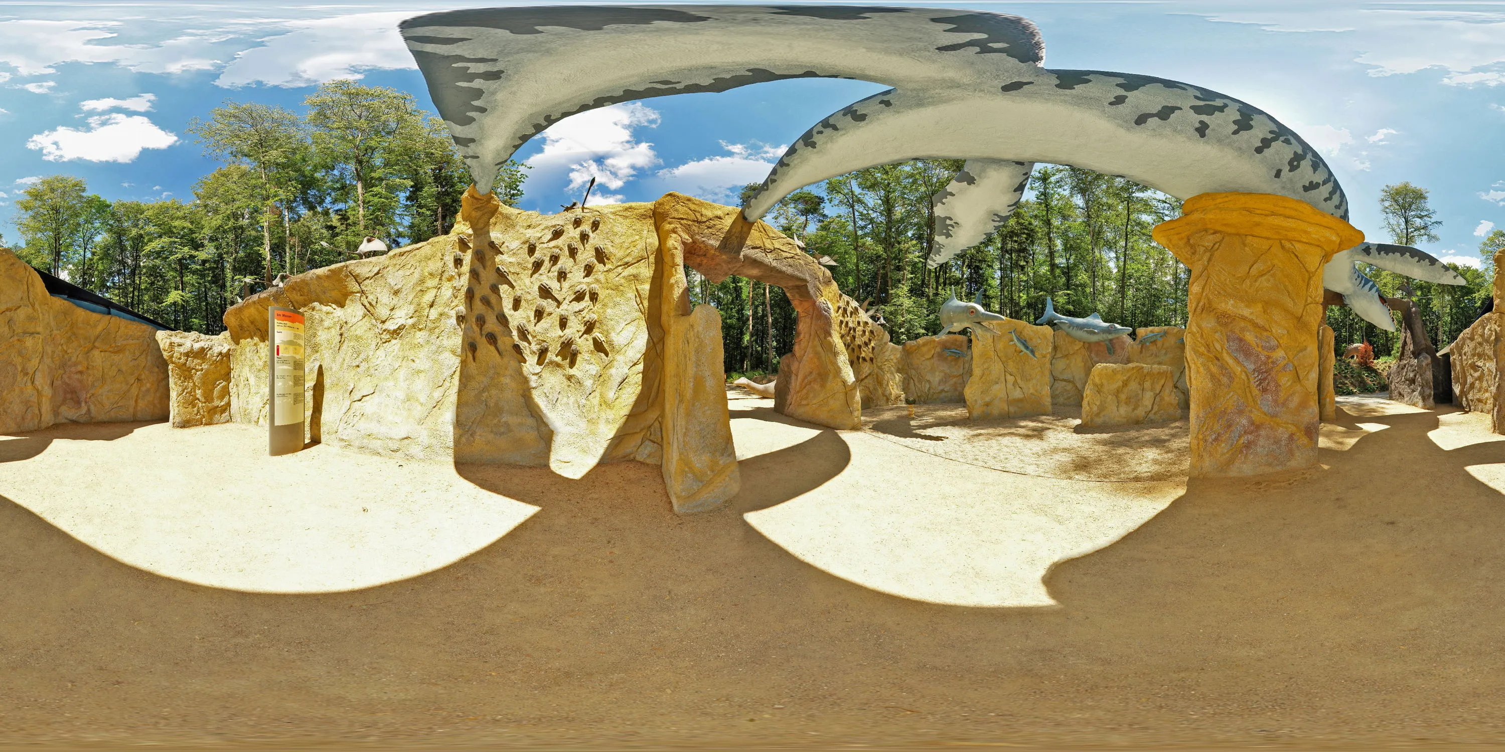 360 Grad Panorama Ansicht: Saurierpark Kleinwelka in Saurierpark Kleinwelka