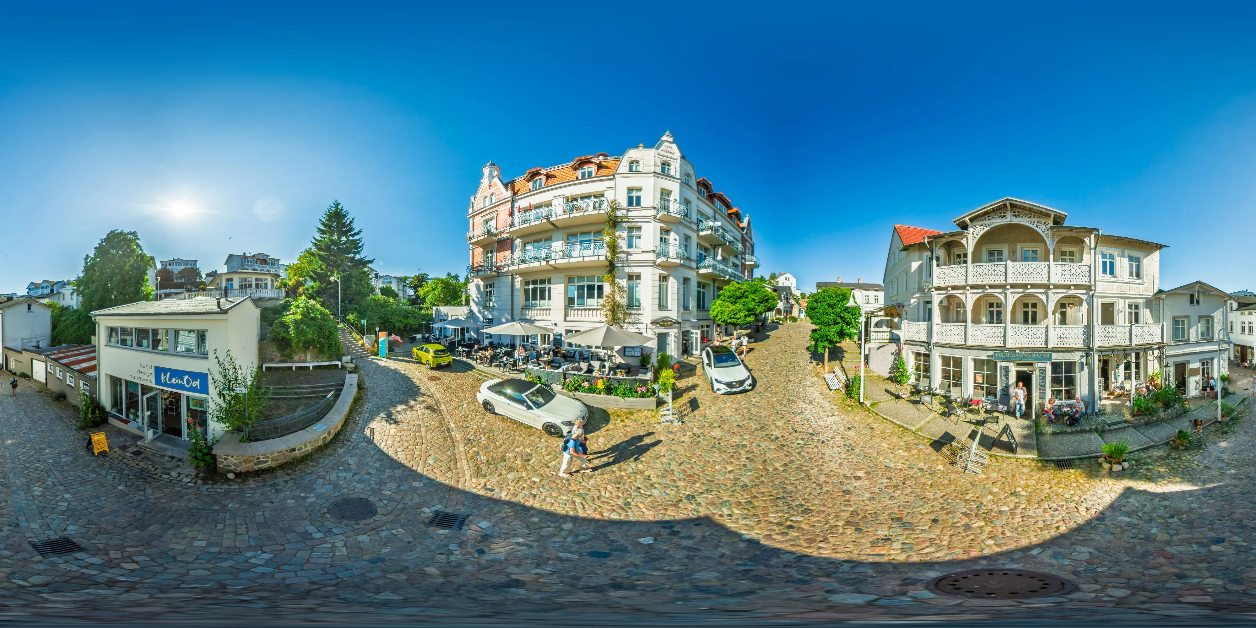 360° Panorama Ansicht: Sassnitz - Alter Markt