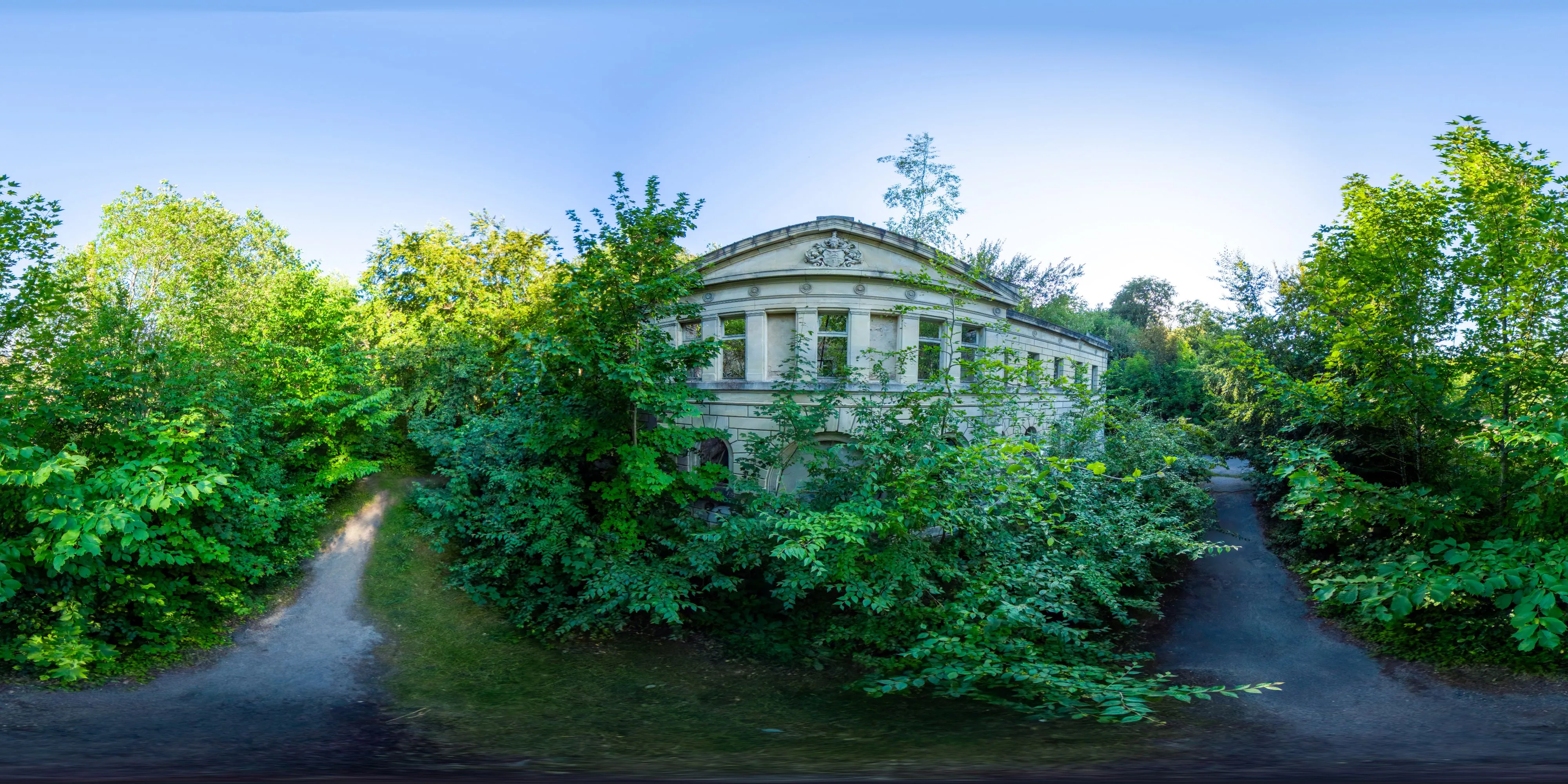 360° Panorama Ansicht: Schloss Dwasieden - Marstall