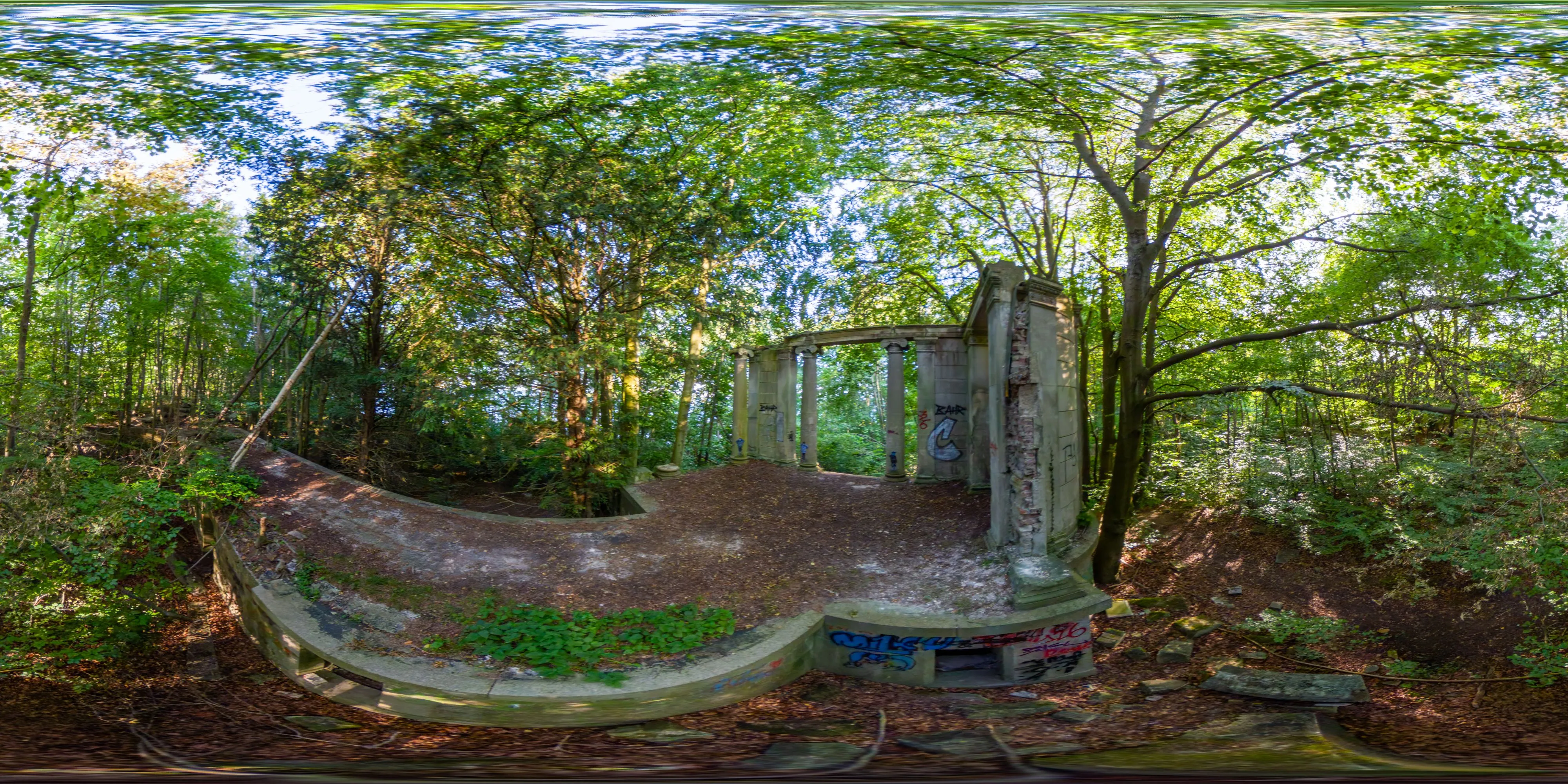 360° Panorama Ansicht: Schloss Dwasieden - Marstall