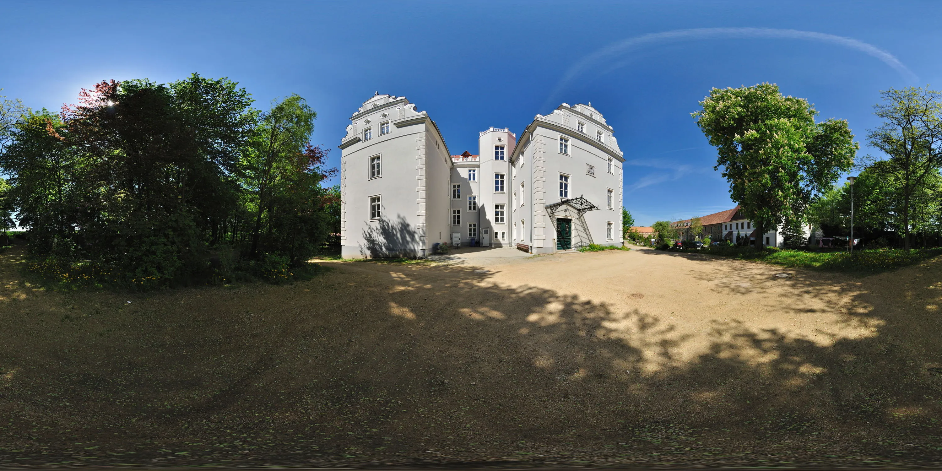 360 Grad Panorama Ansicht: Schloss Gersdorf in Gersdorf (Markersdorf)