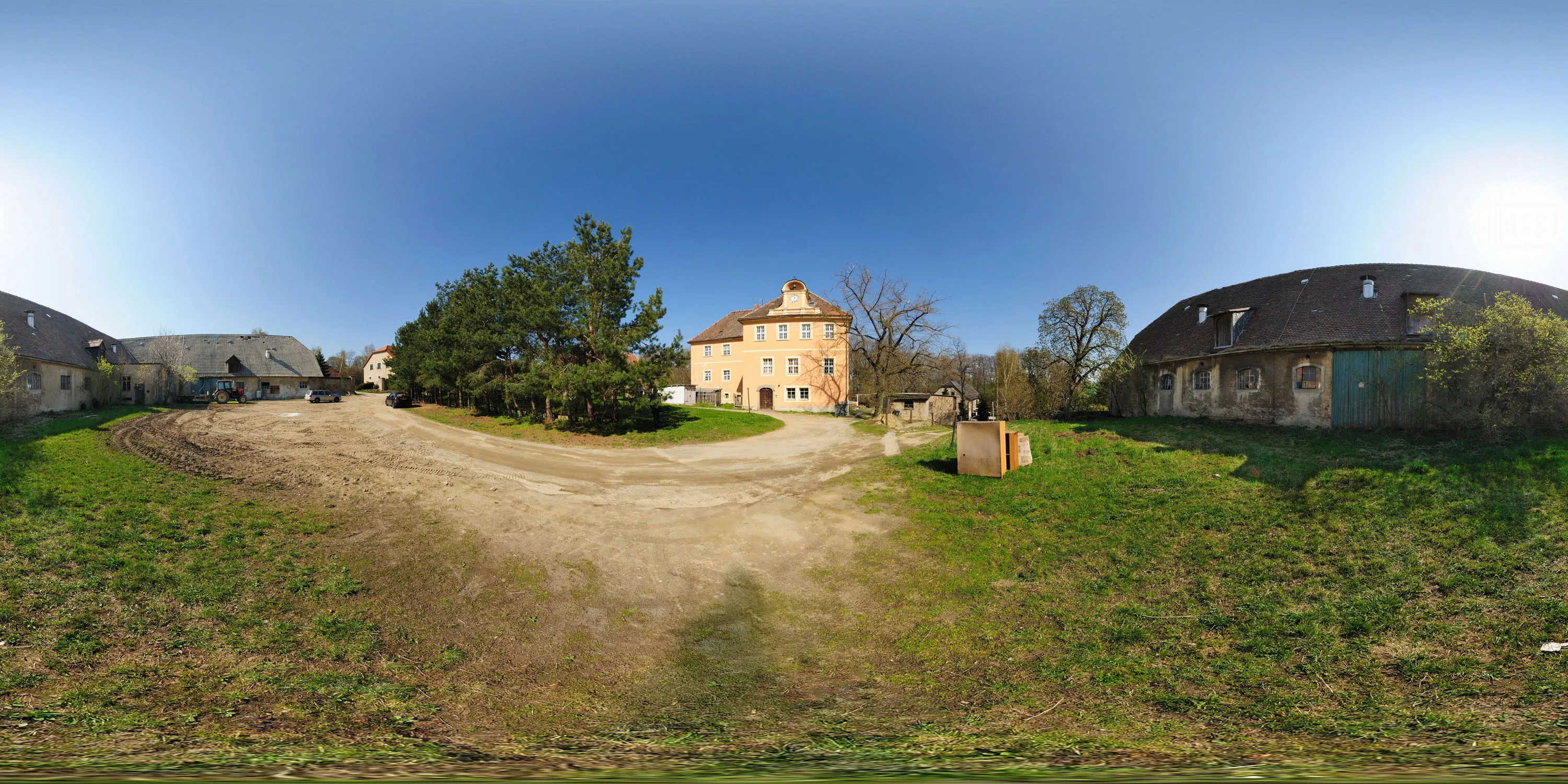 360 Grad Panorama Ansicht: Schloss Kuppritz in Oberlauitz