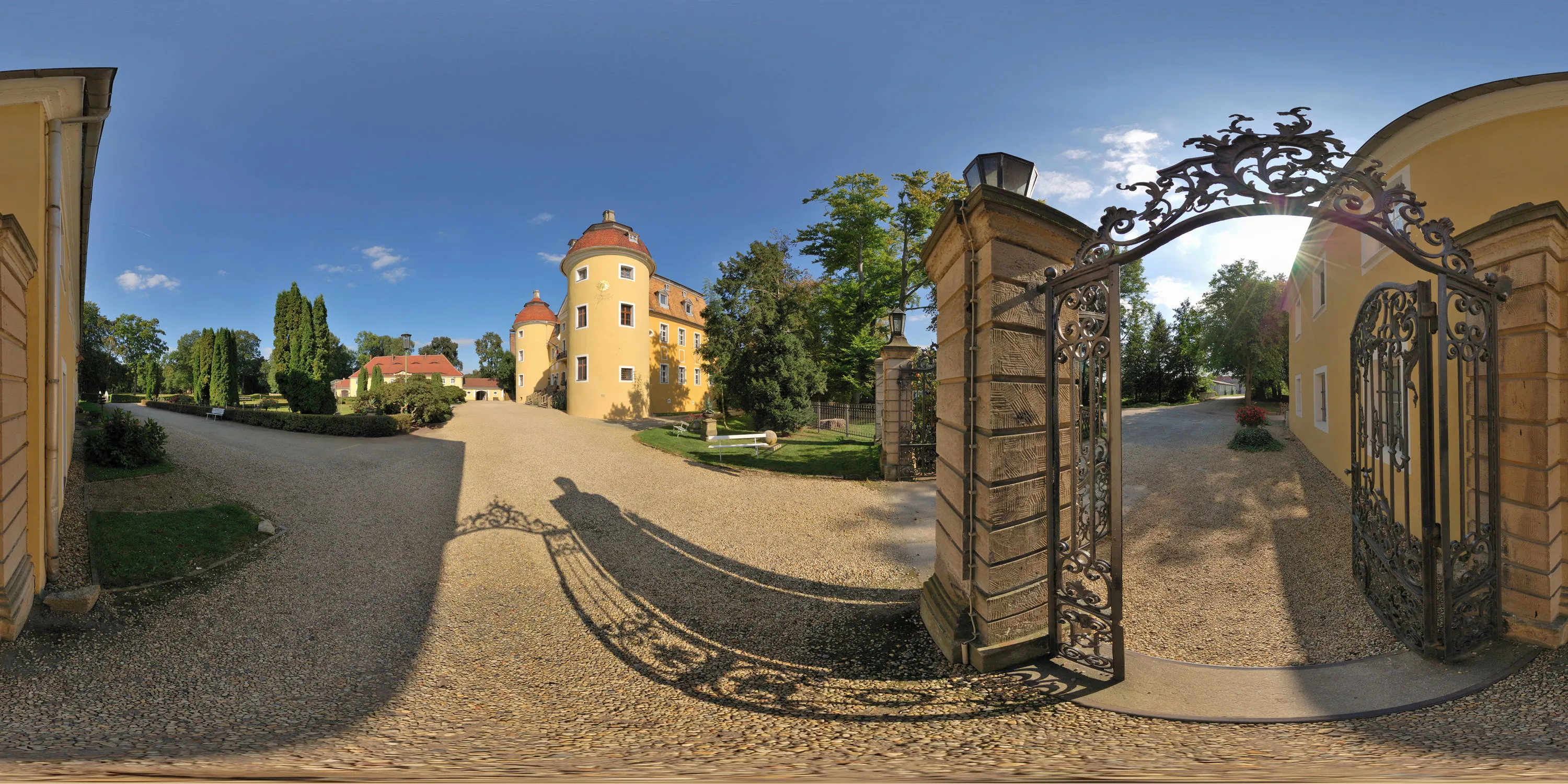 360 Grad Panorama Ansicht: Schloß Milkel 2 in Milkel