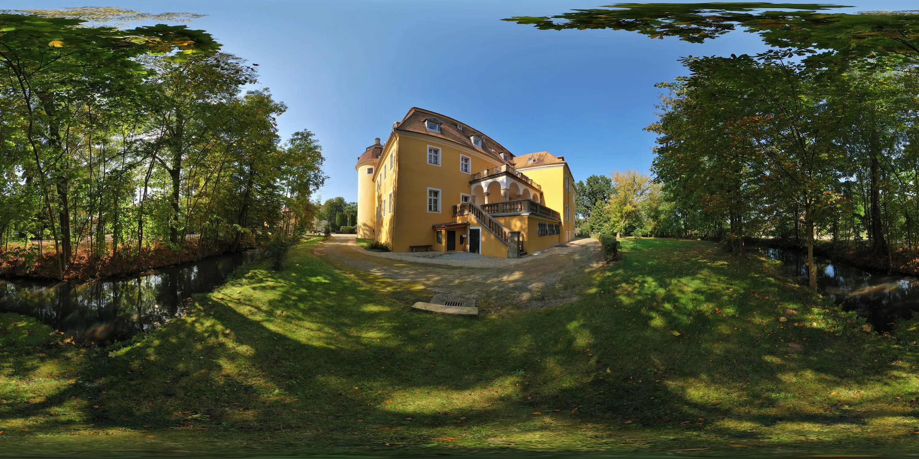 360 Grad Panorama Ansicht: Schloß Milkel 5 in Milkel