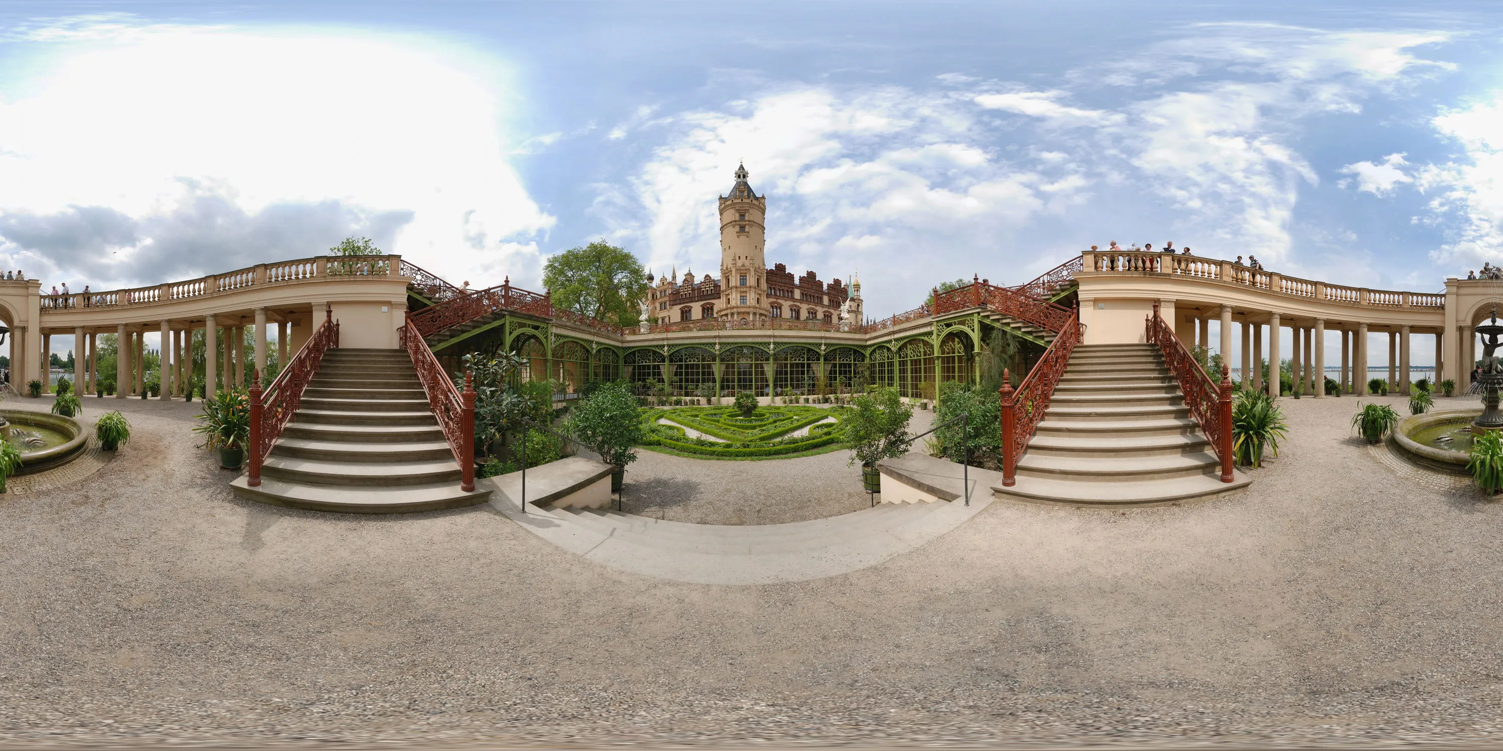 360 Grad Panorama Ansicht: Schloß Schwerin Orangerie in Schwerin