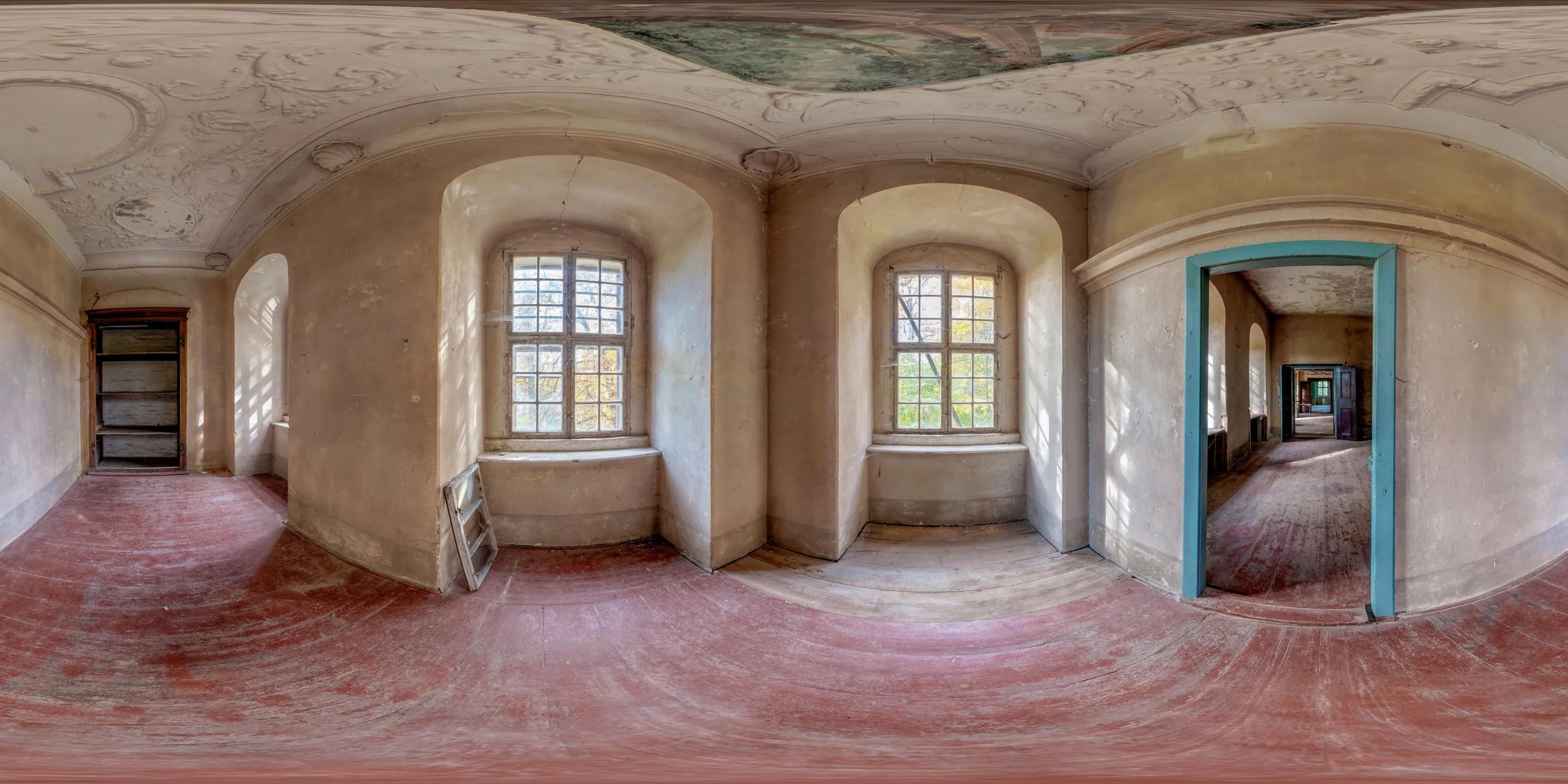 360 Grad Panorama Ansicht: Raum 2 in Wasserschloss Tauchritz