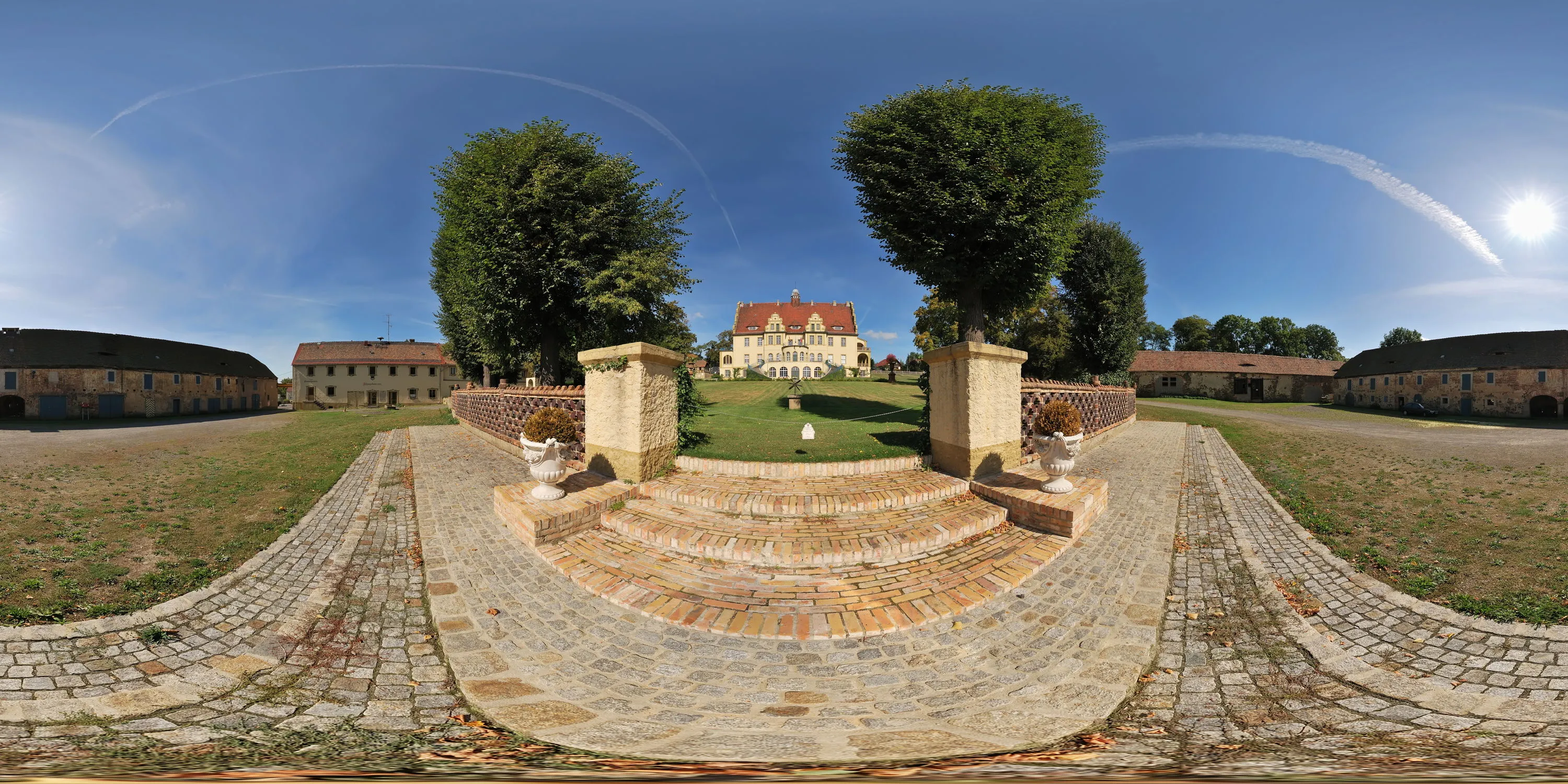 360 Grad Panorama Ansicht: Schloß Weißig 2 in Weißig/ Sa.