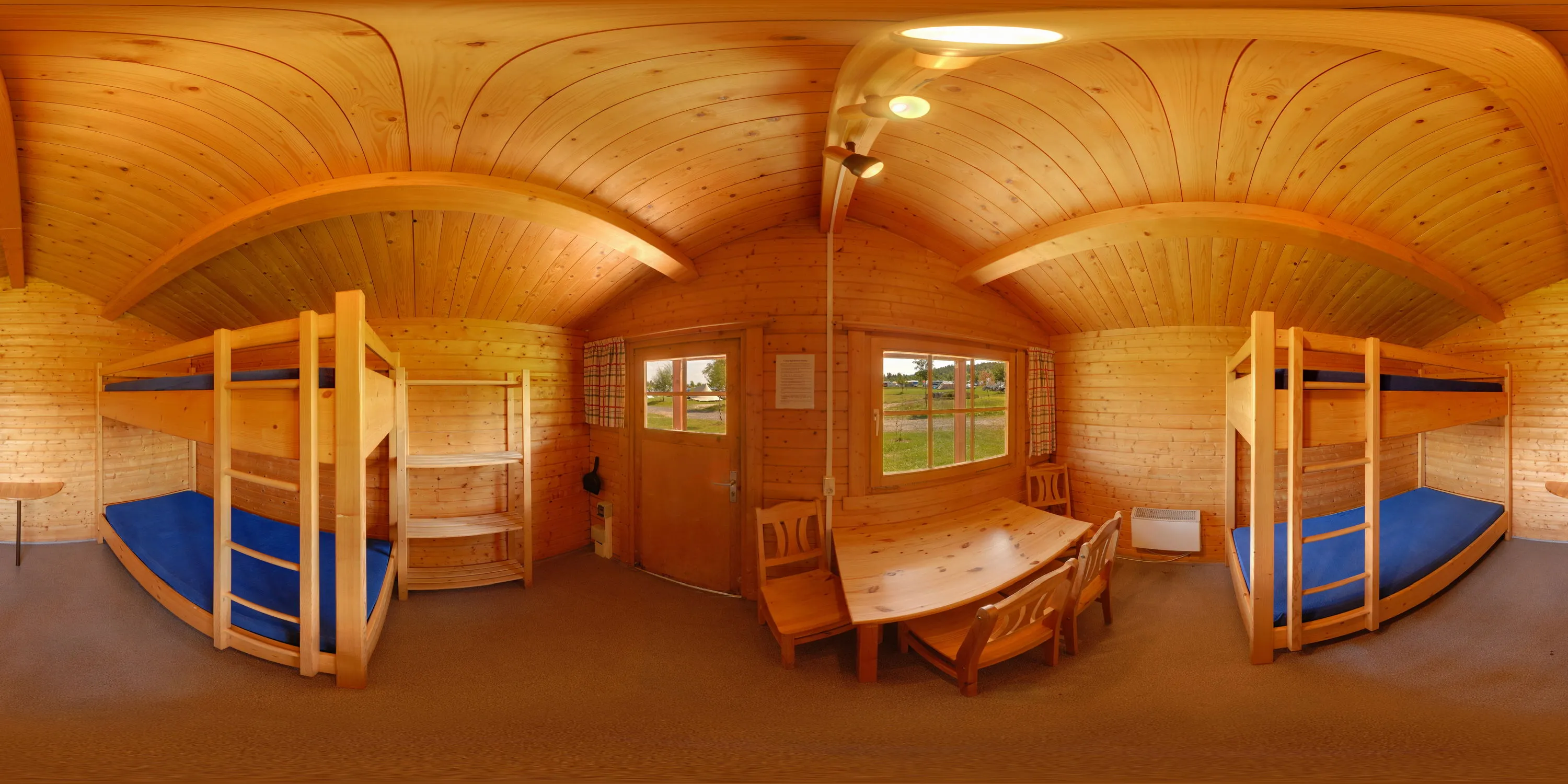 360 Grad Panorama Ansicht: Camping Hütte in SeeCamping Zittauer Gebirge