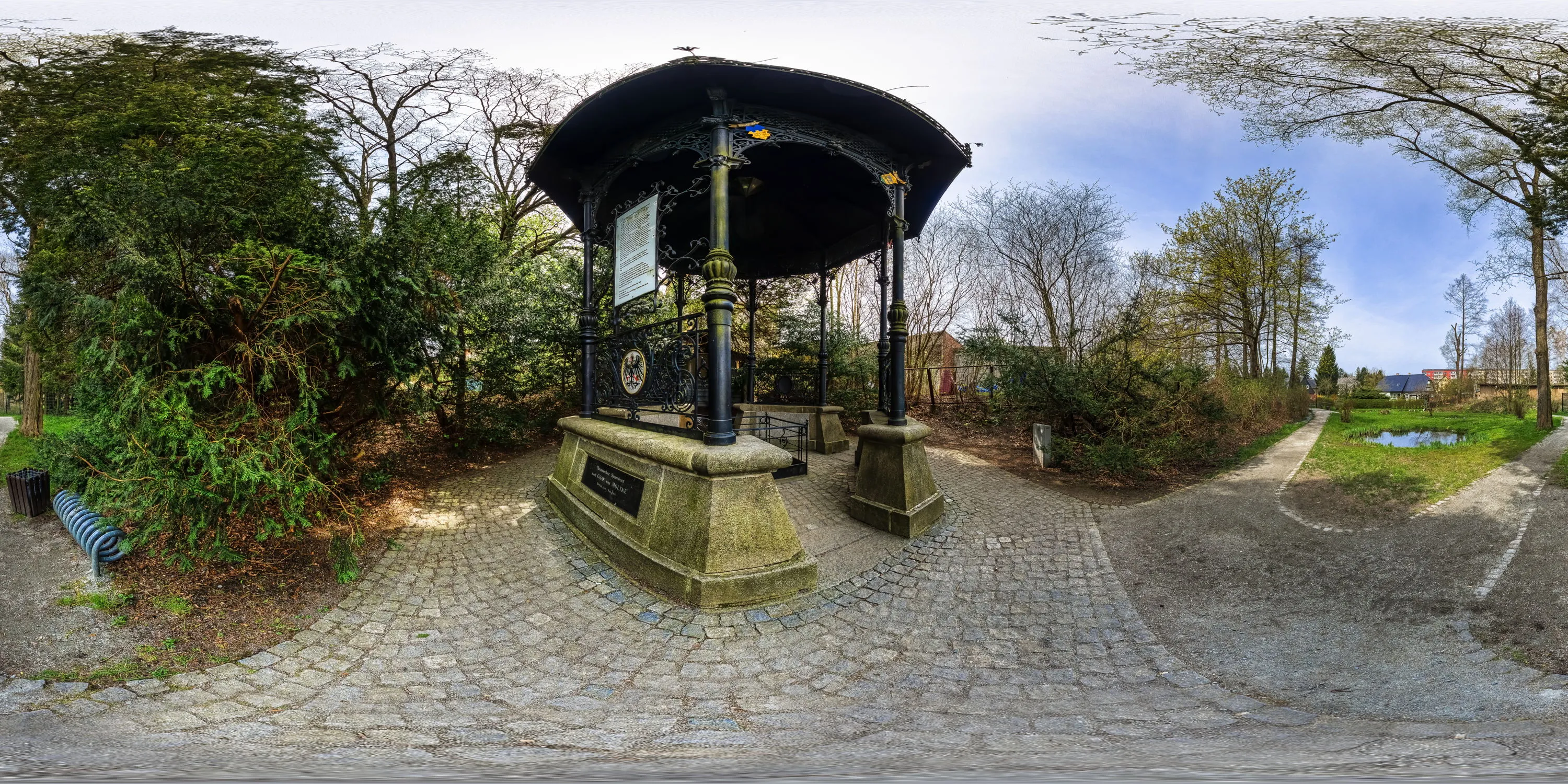 360 Grad Panorama Ansicht: Spreequelle in Ebersbach in Oberlausitz
