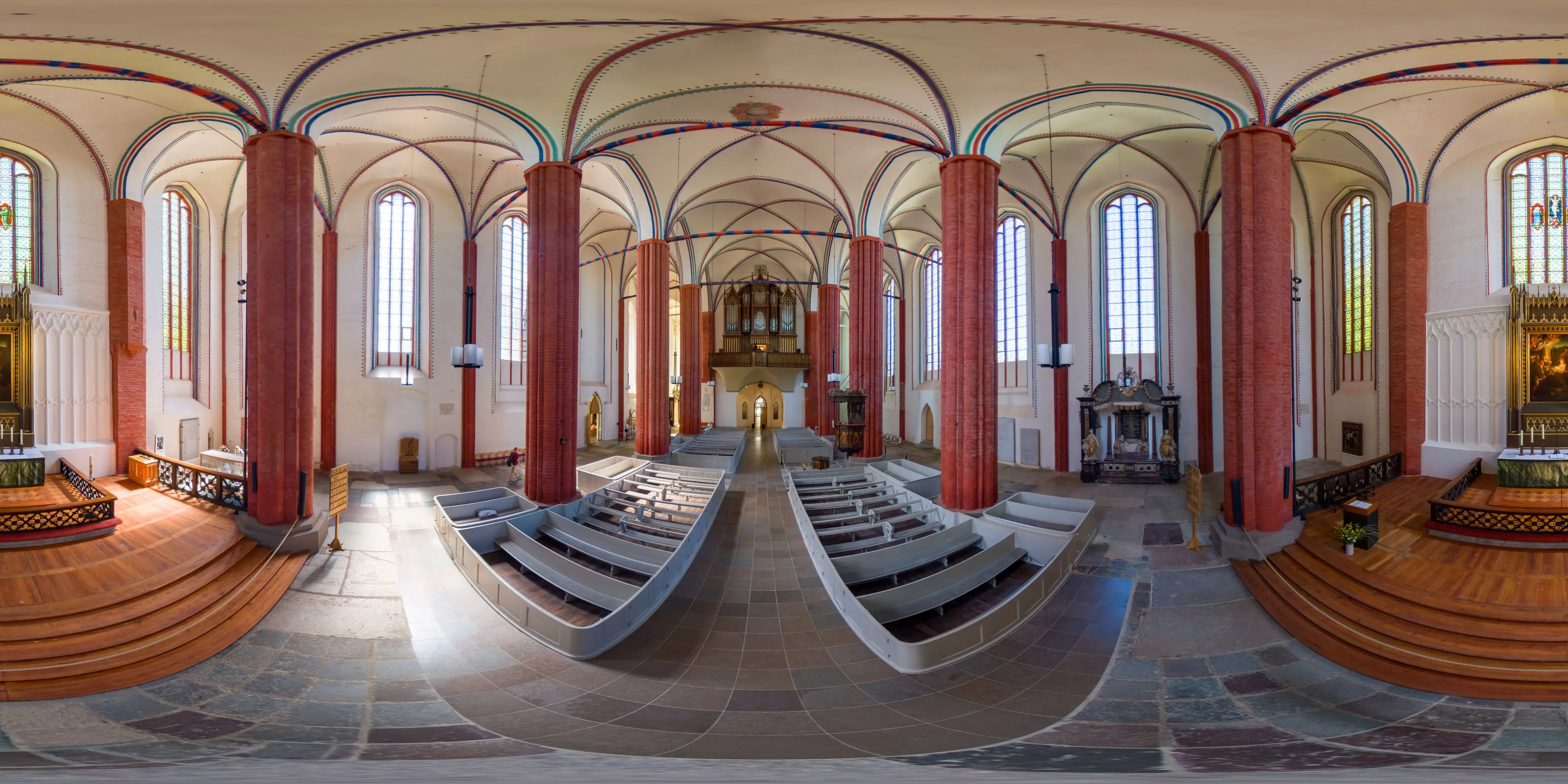 360° Panorama Ansicht: Greifswald - St. Marien Kirche