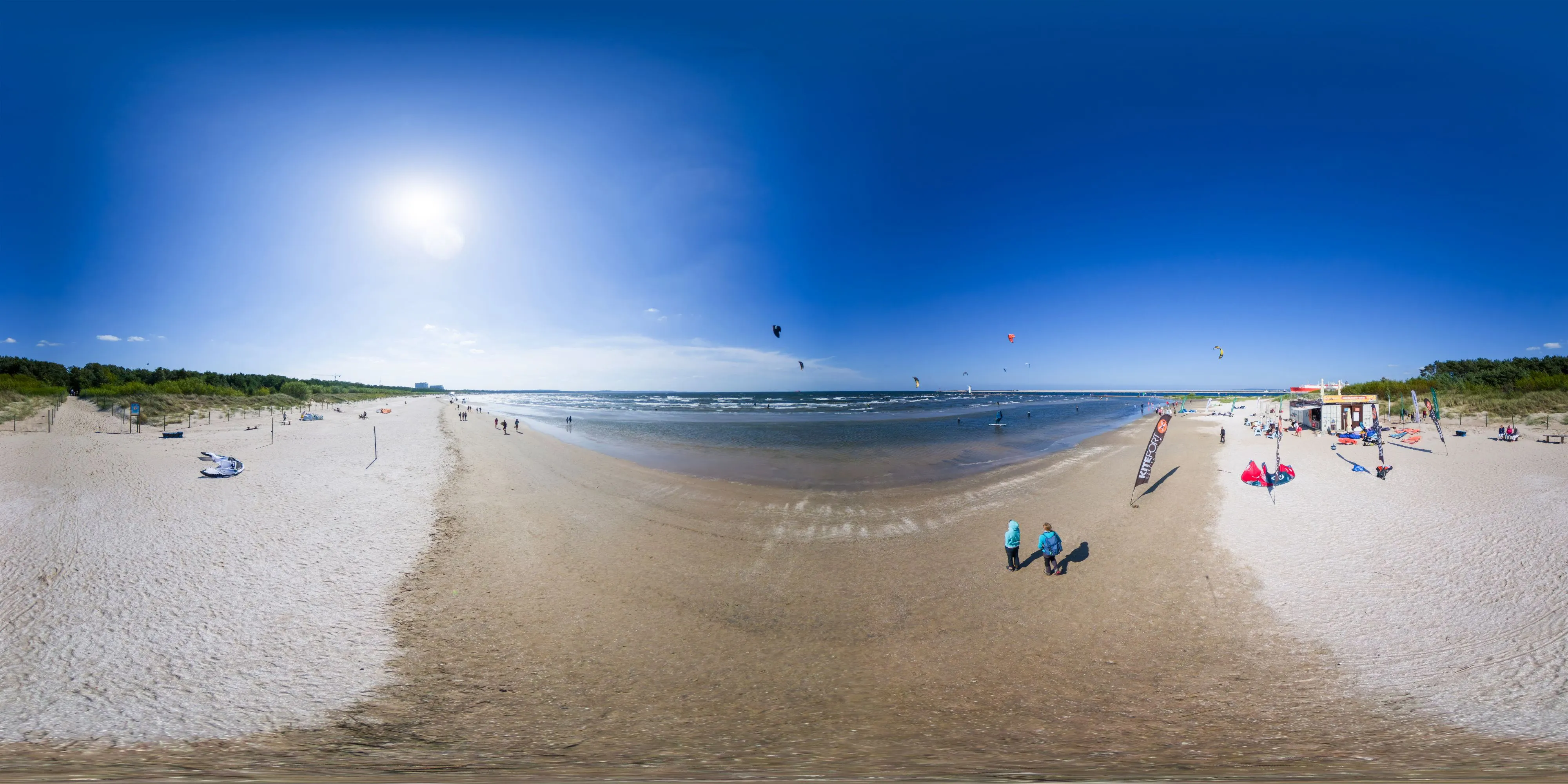 360° Panorama Ansicht: Swinemünde - Strand
