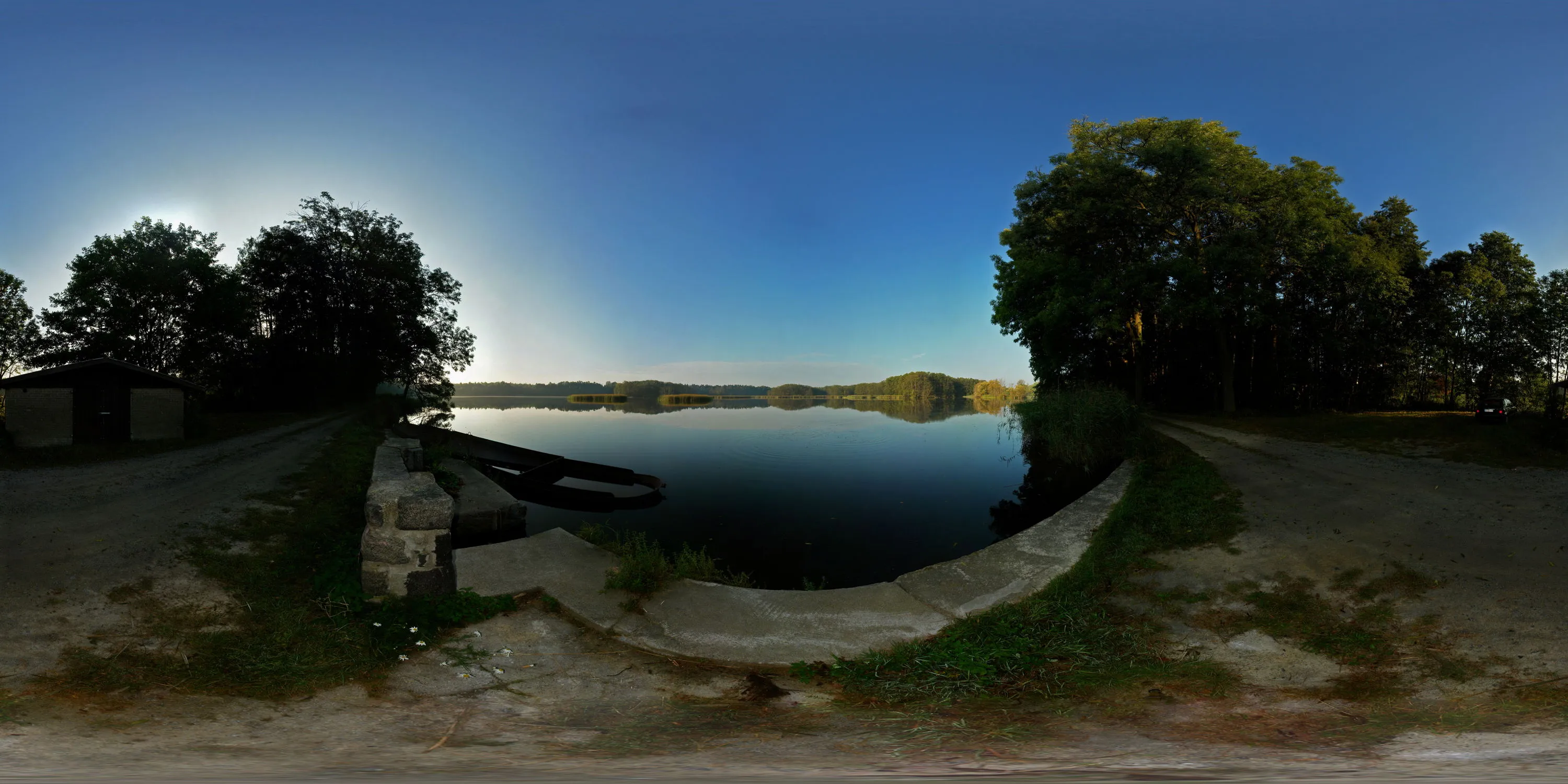 360 Grad Panorama Ansicht: UNESCO Biosphärenreservat in Oberlausitz