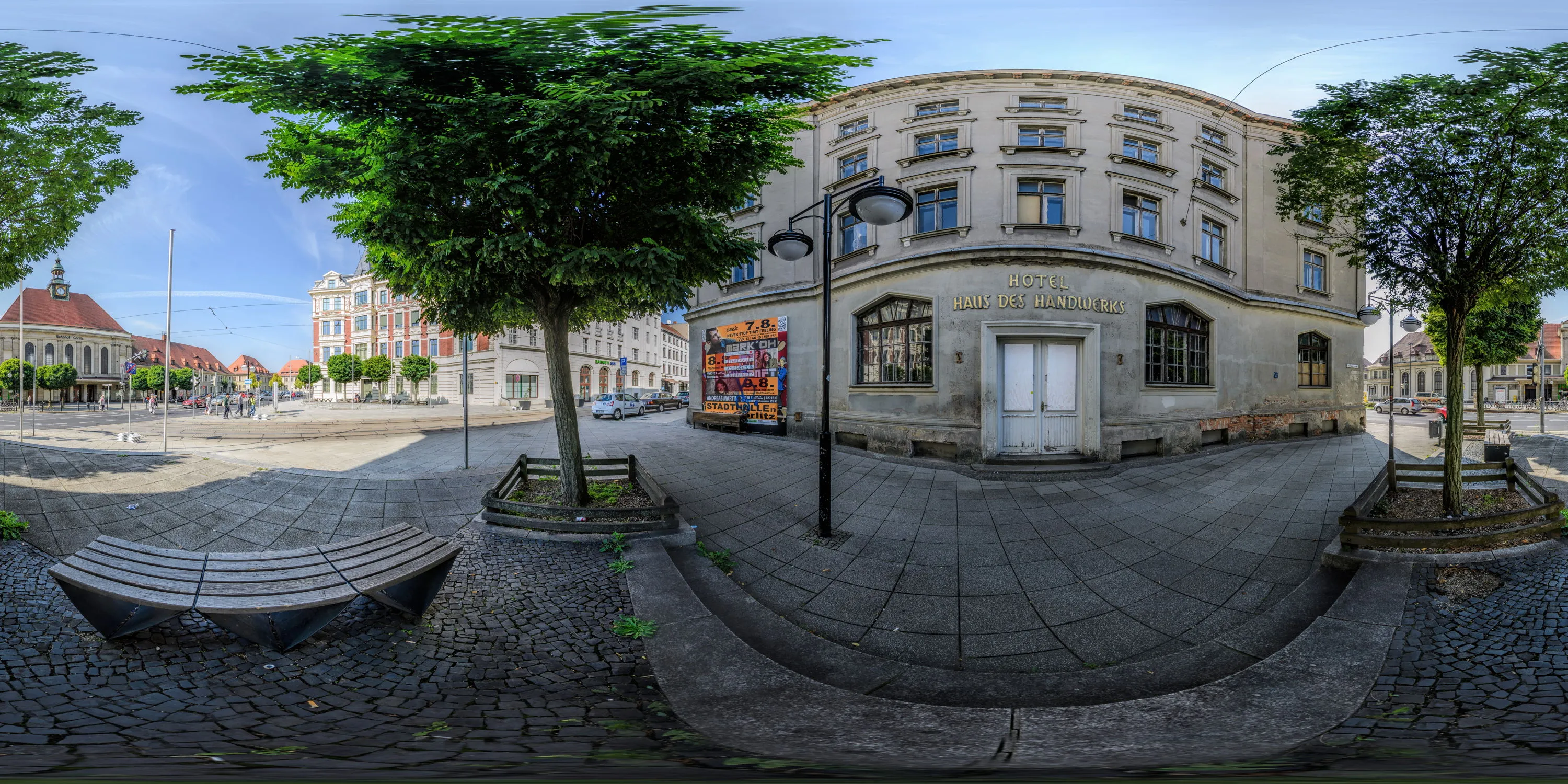 360 Grad Panorama Ansicht: Hotel Vier Jahreszeiten - Eingangsbereich in Görlitz