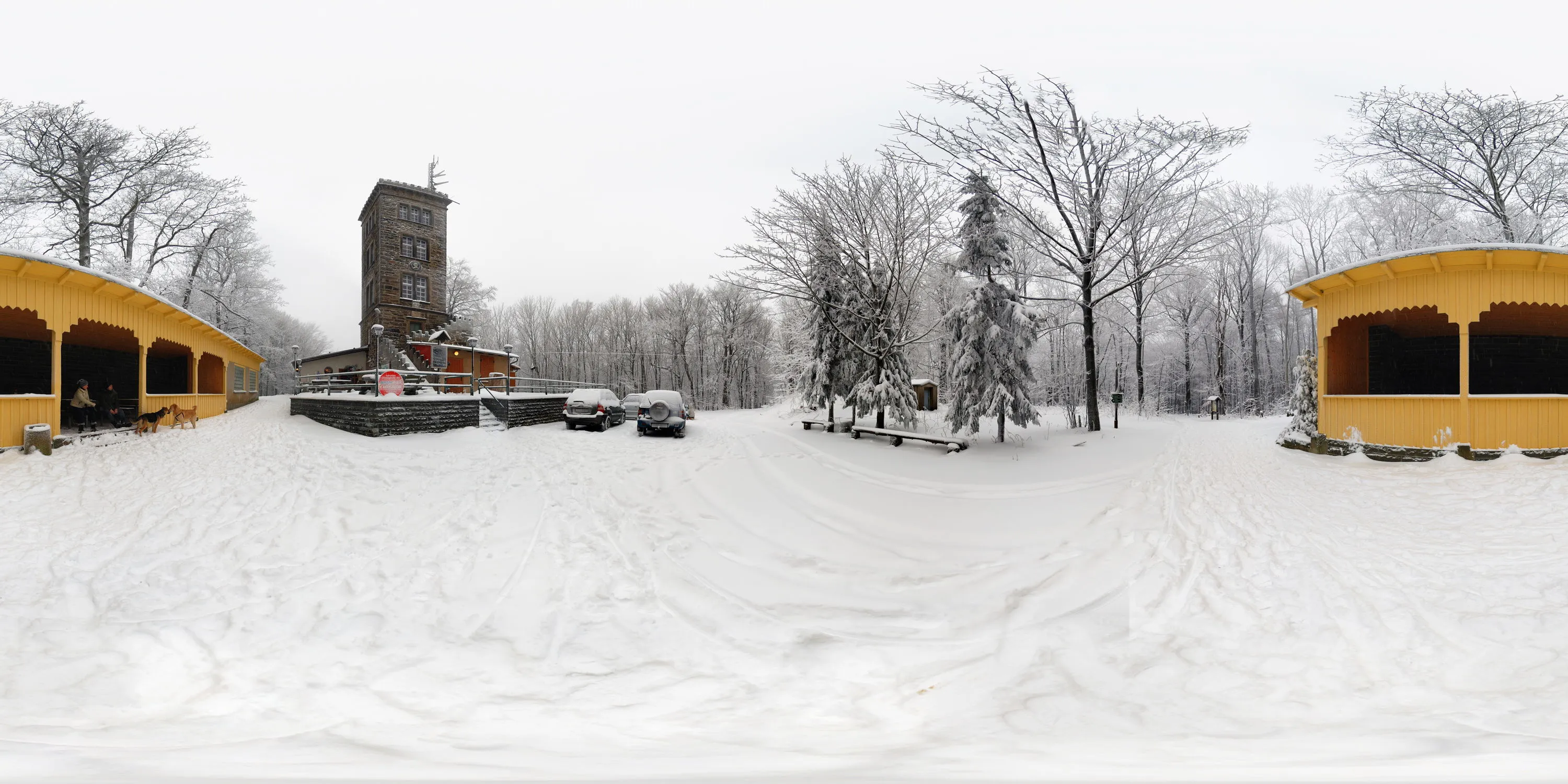 360 Grad Panorama Ansicht: König-Johann-Turm in Valtenberg