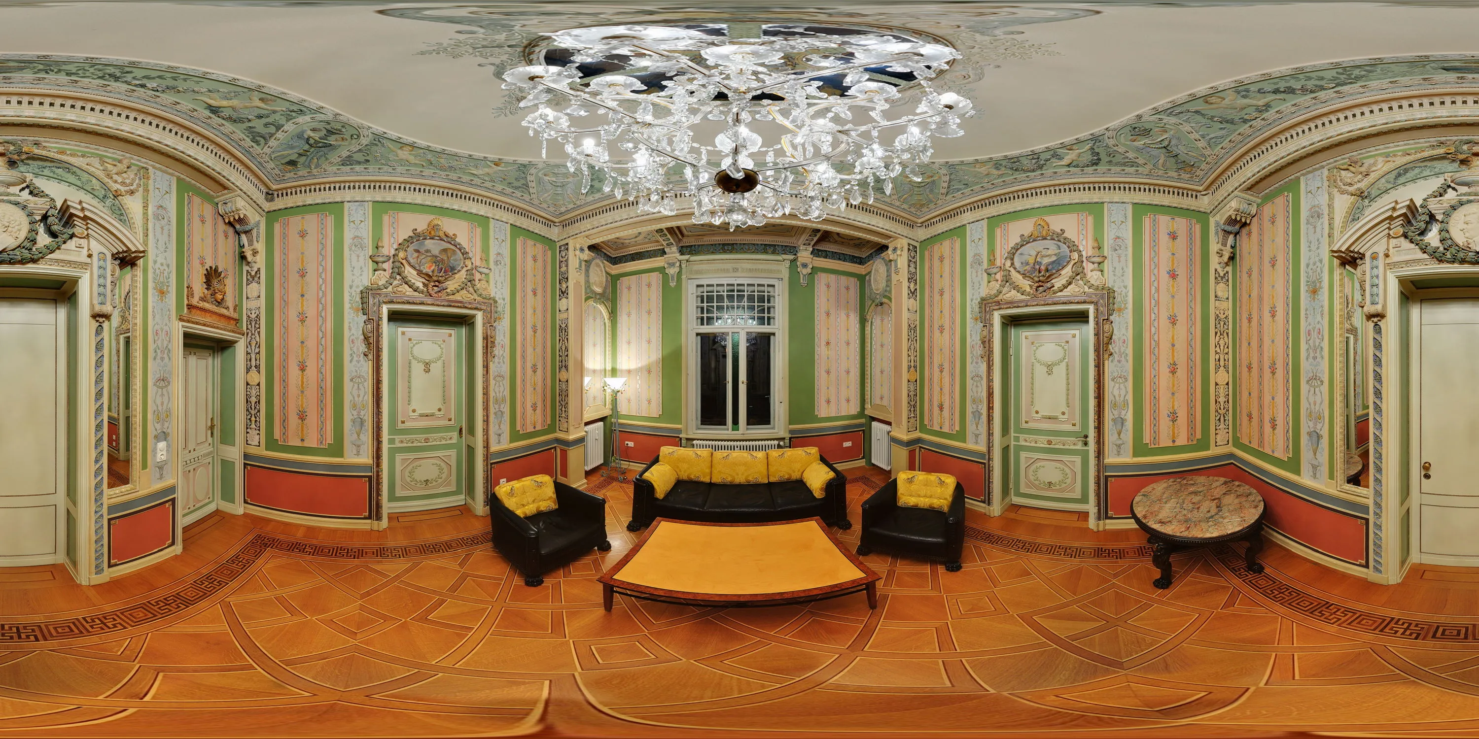 360 Grad Panorama Ansicht: Mozardsalon in Villa Weigang 2011