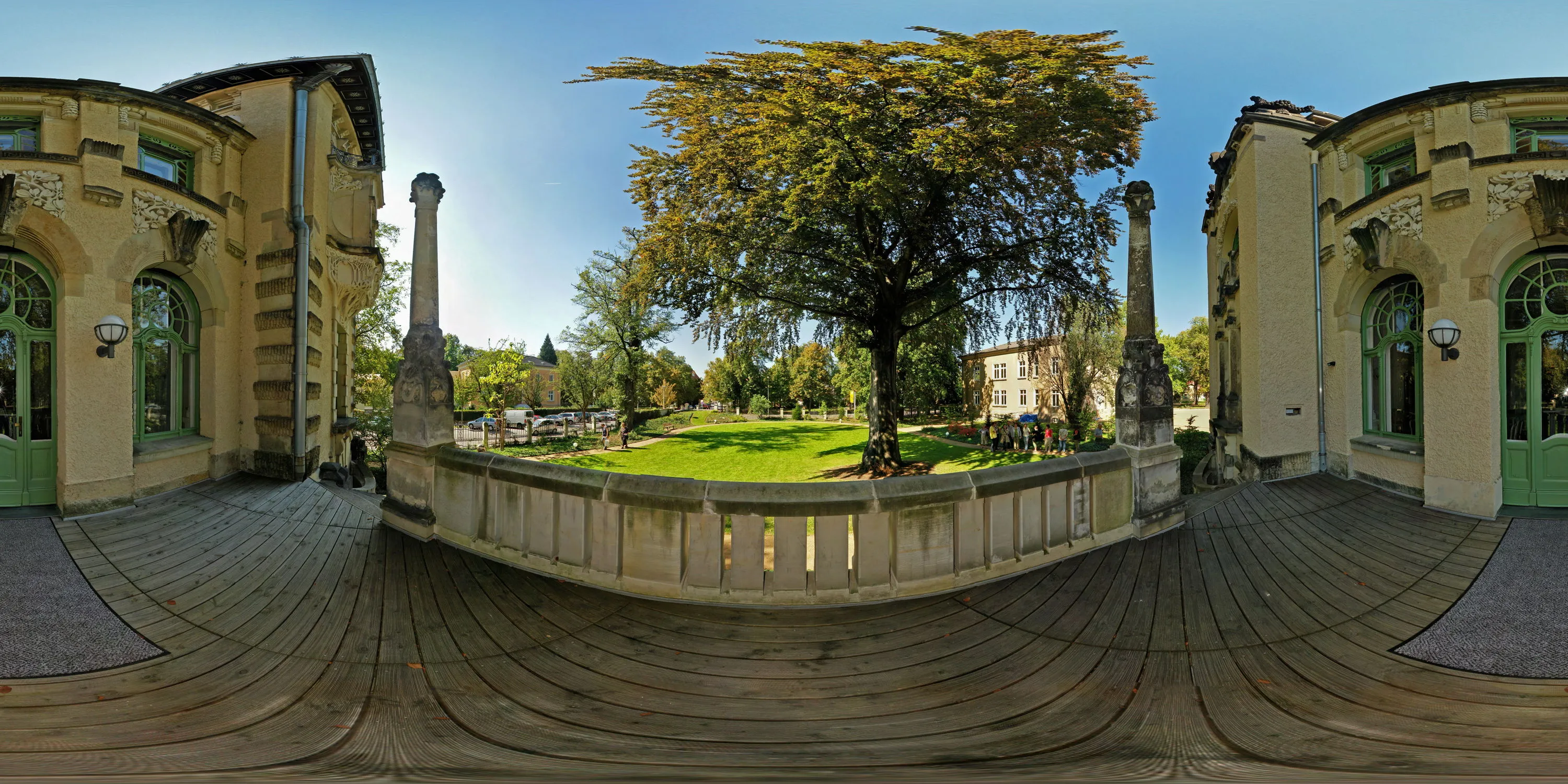 360 Grad Panorama Ansicht: Villa Weigang in Sommer 06