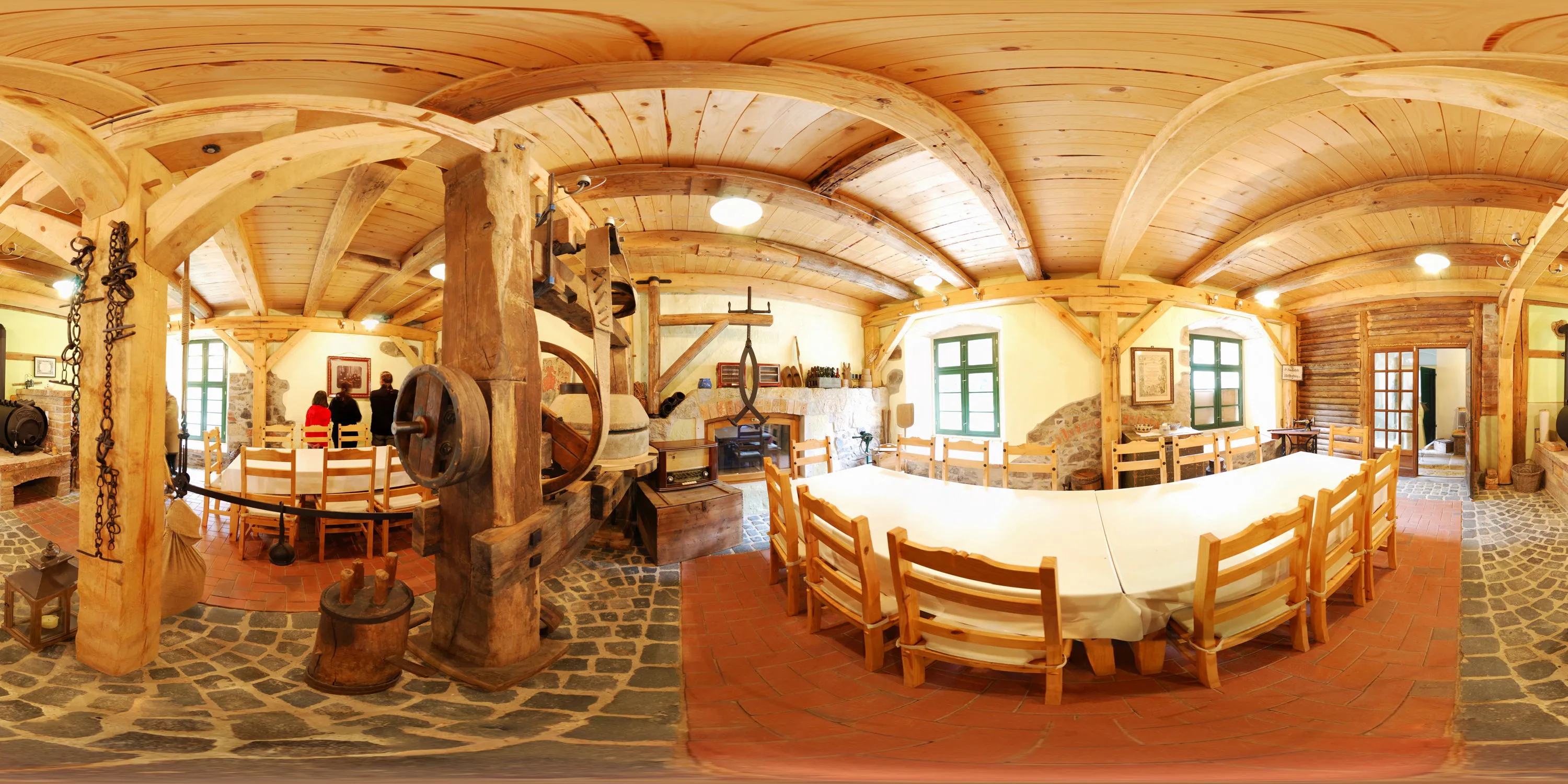 360 Grad Panorama Ansicht: Bauerzimmer in Niedermühle