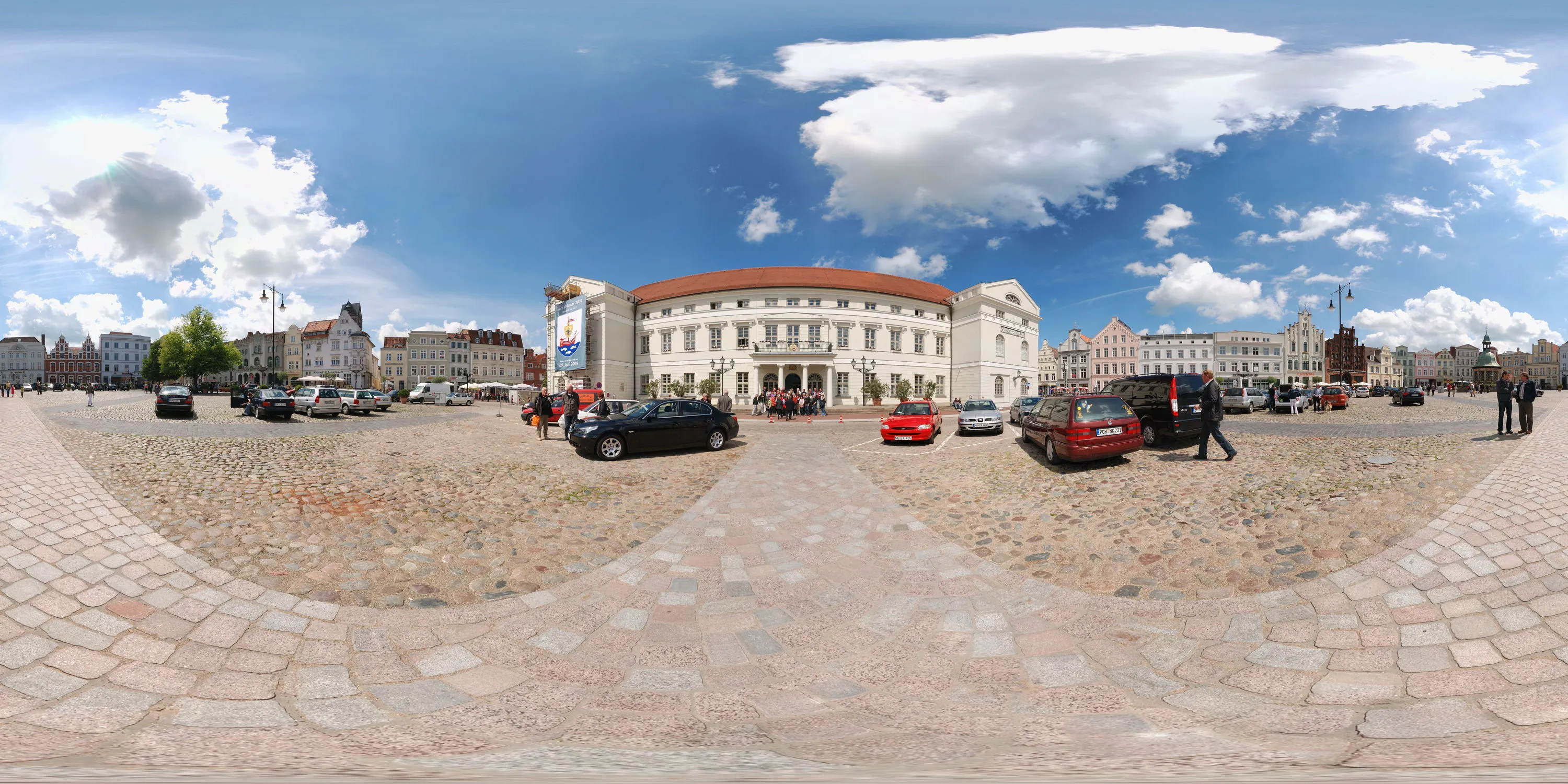 360 Grad Panorama Ansicht: Am Markt in Wismar