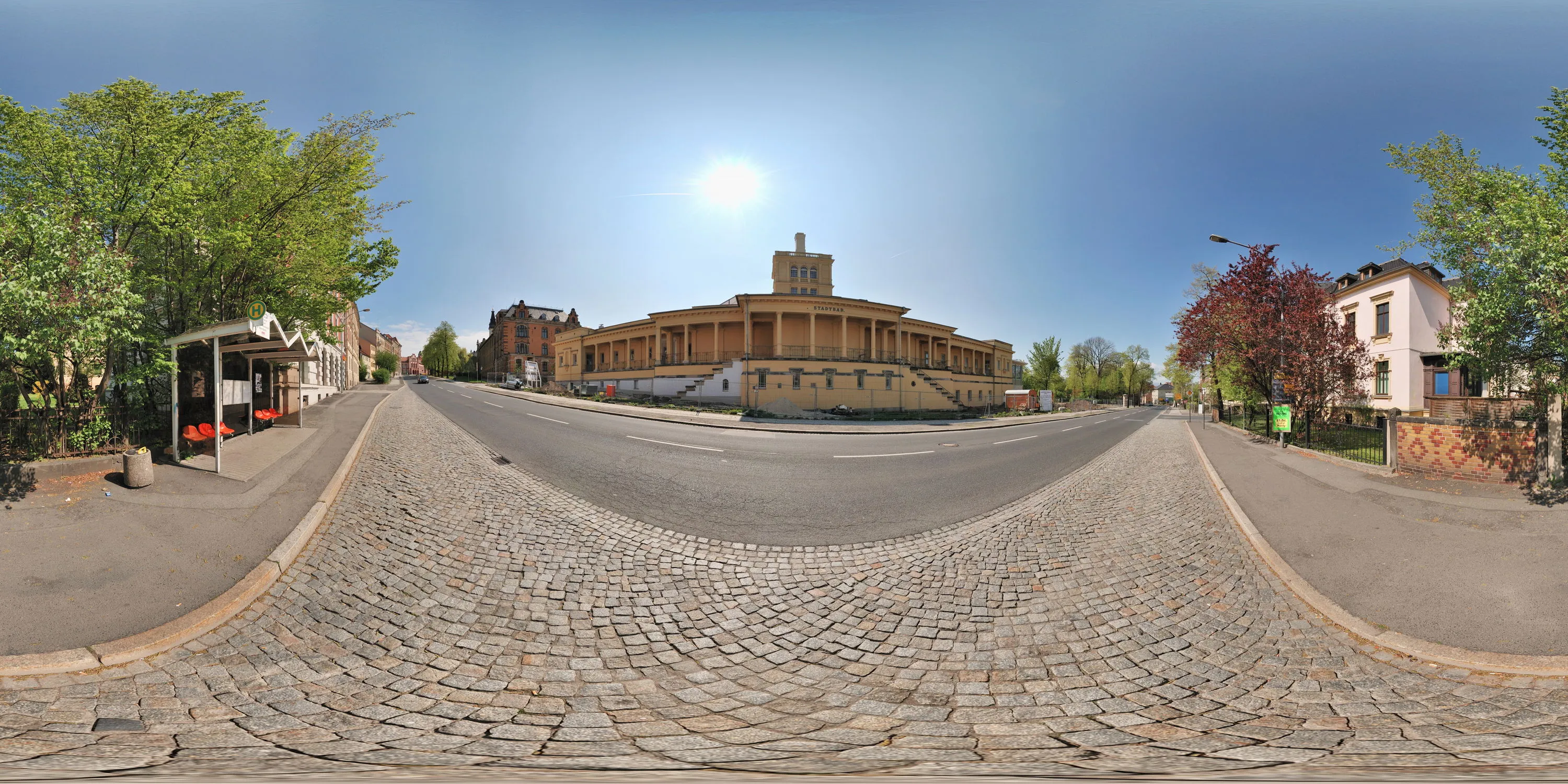 360 Grad Panorama Ansicht: Stadtbad 1 in Zittau