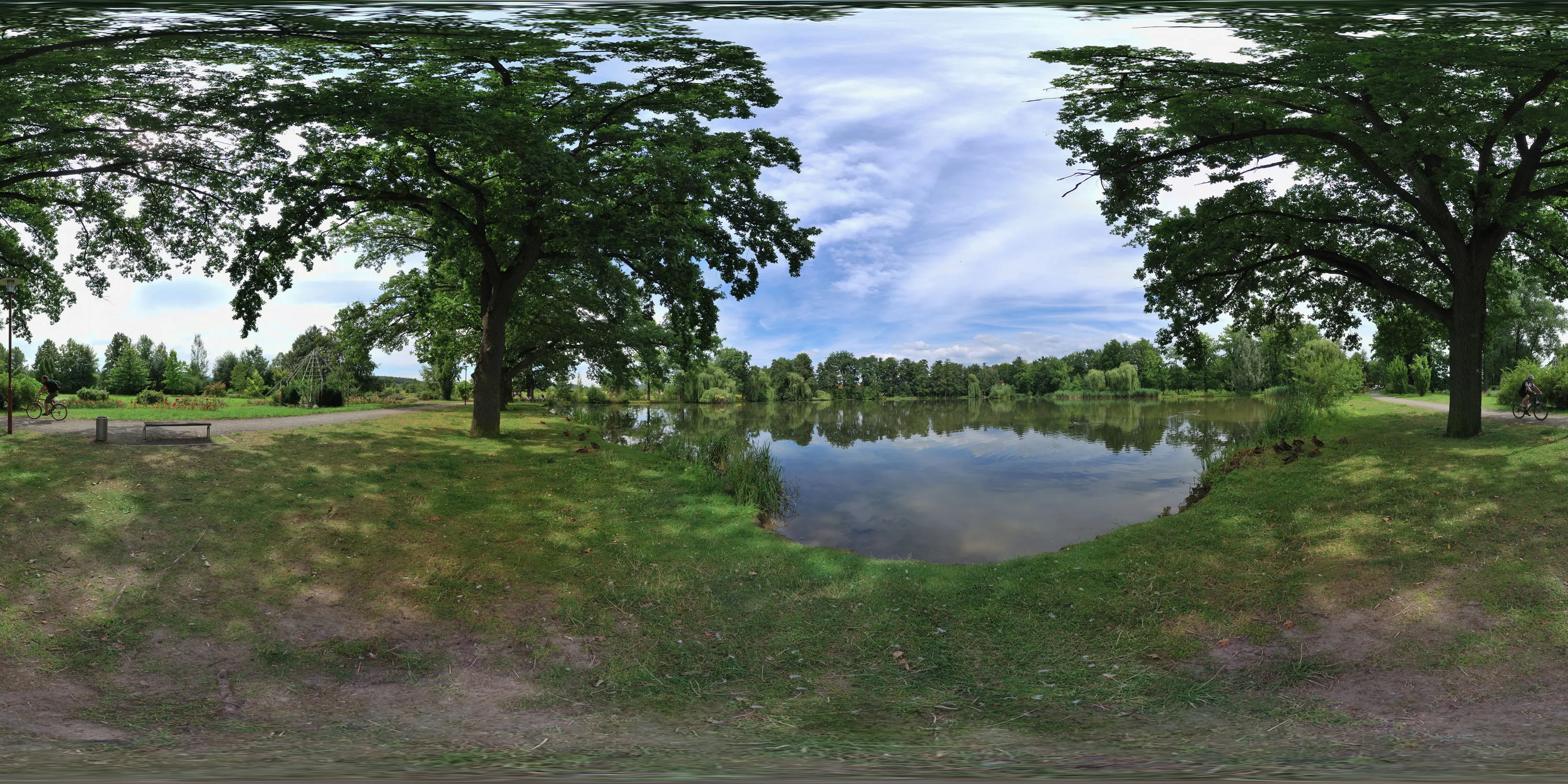 360 Grad Panorama Ansicht: Westpark in Freizeit-Oase Olbersdorfer See