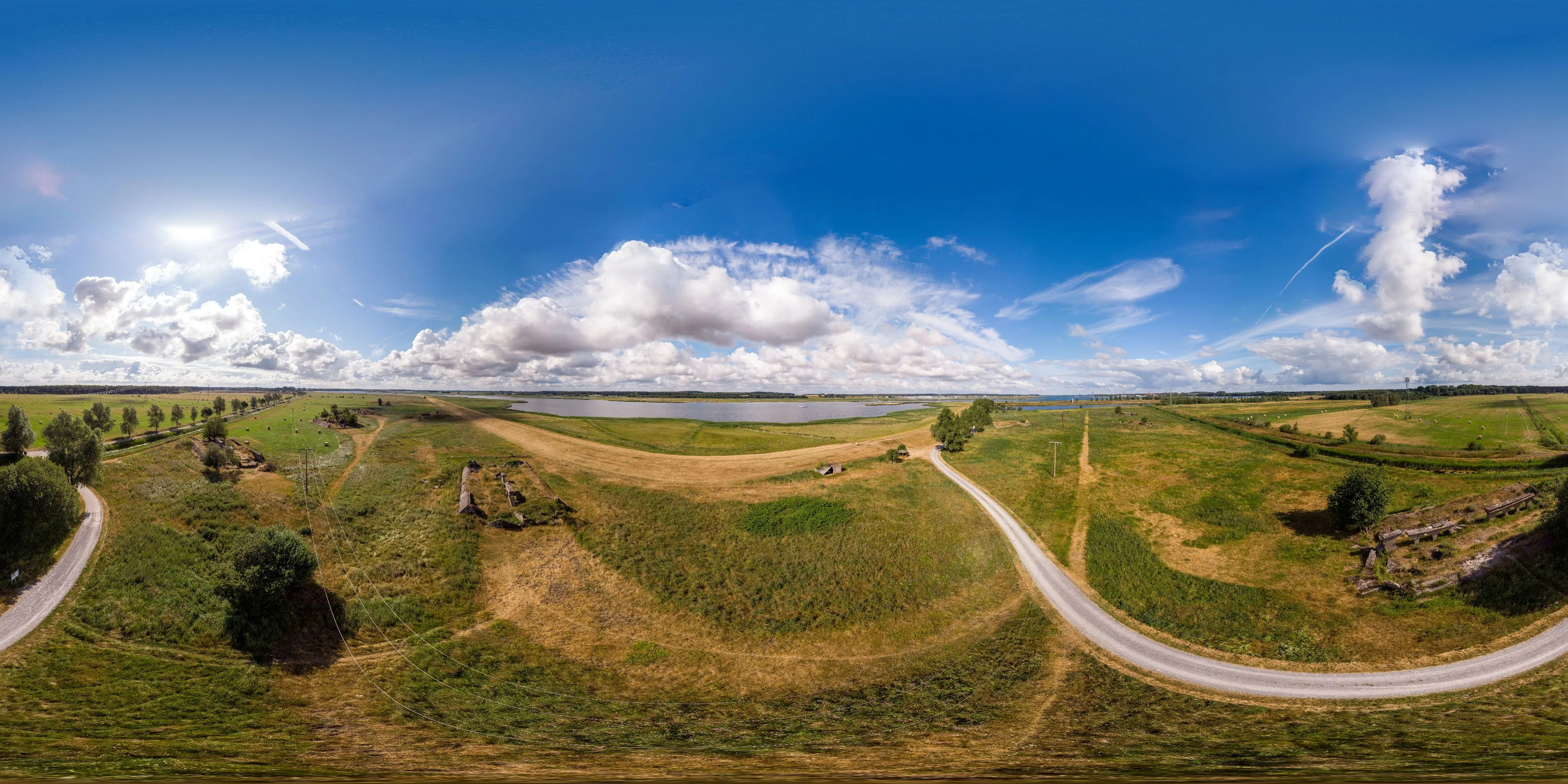360° Panorama Ansicht: Bunkeranlagen in den Peenewiesen