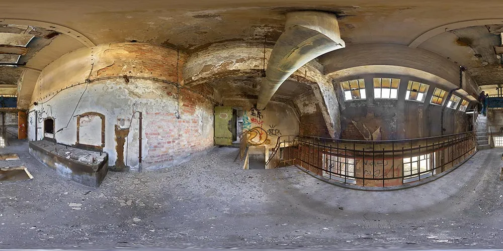 360° Panorama: VEB Malzfabrik Niedersedlitz in VEB Malzfabrik Dresden/ Niedersedlitz